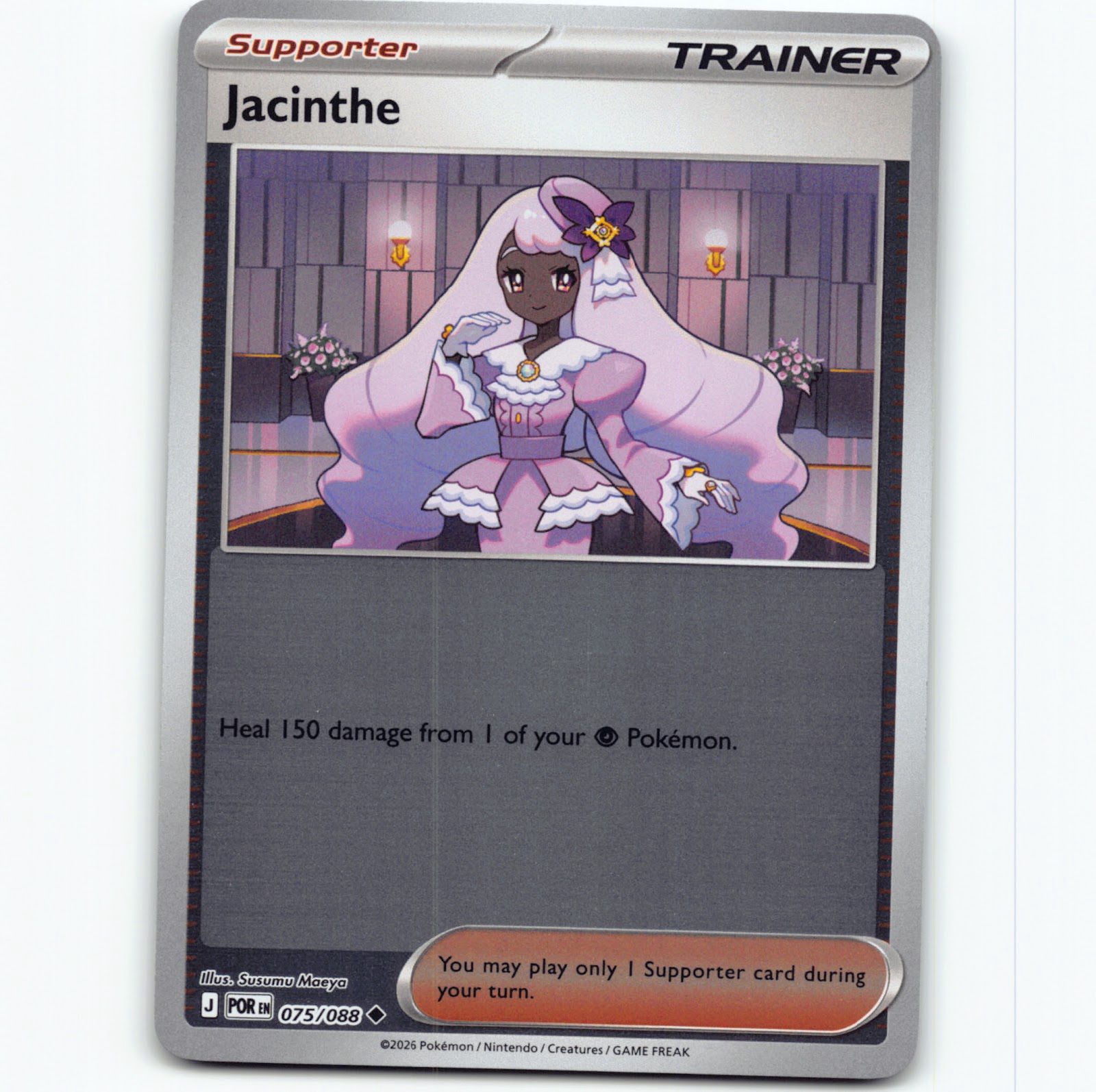 Pokémon Jacinthe POR EN 075/088 Reverse Holo Pokemon Kort Perfect Order Mega Evolution