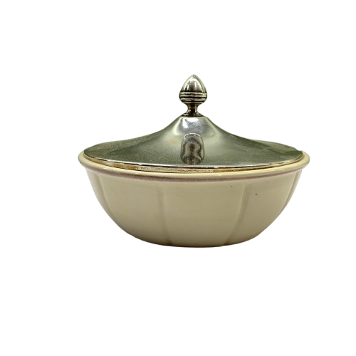 Skål med Lock Beige Ugnsfast Burk Keramik