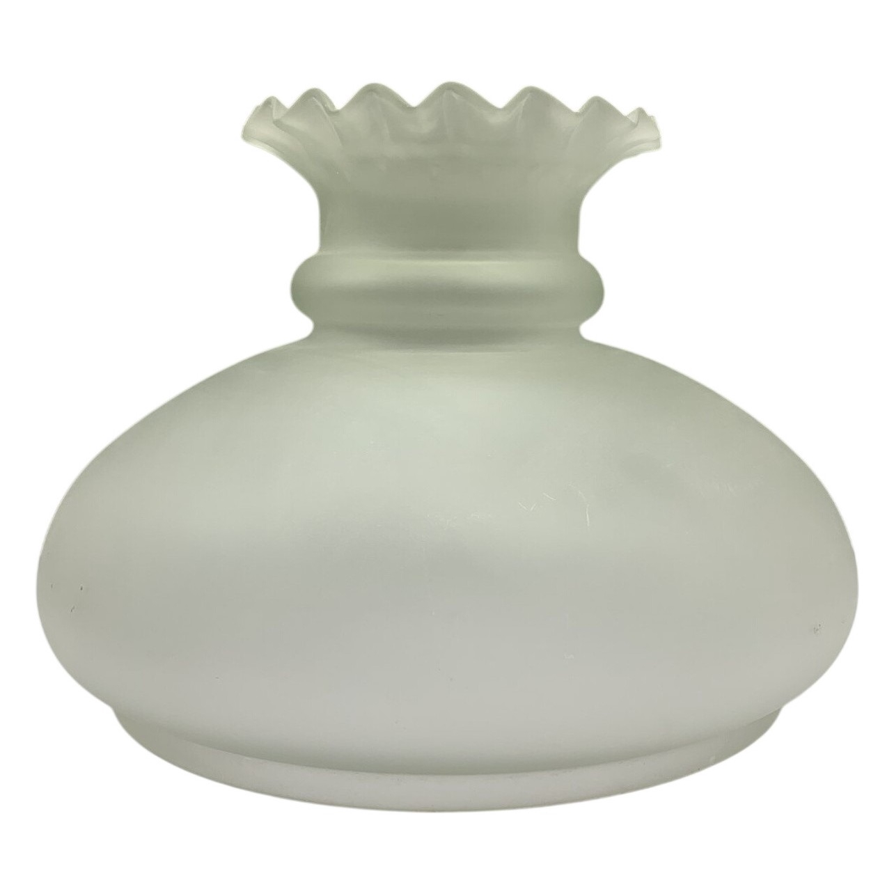 Lampskärm Glas Frostad Vit Retro Stil Reservdel Belysning