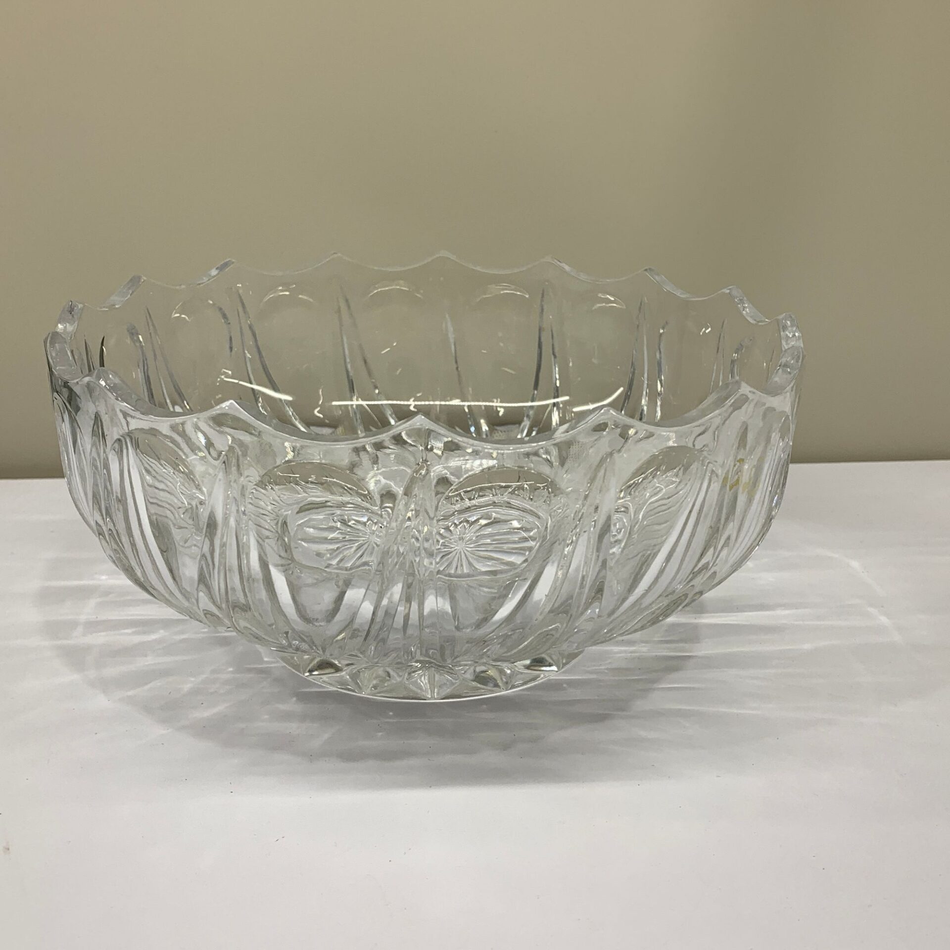 Skål Vintage Glas Rund Glasskål