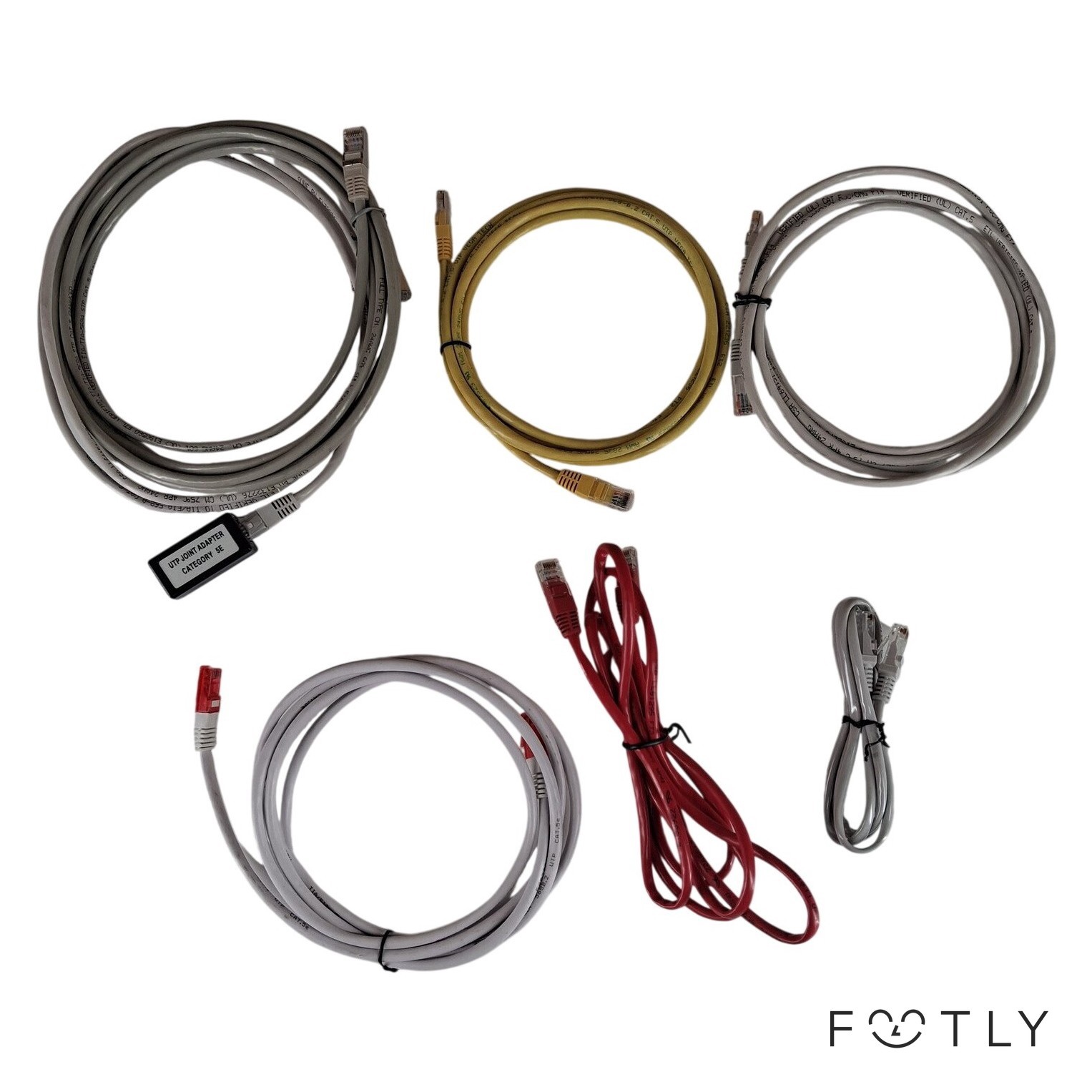 6 st Nätverkskablar Cat5e Cat5 UTP Ethernet Kabel RJ45 Patchkabel