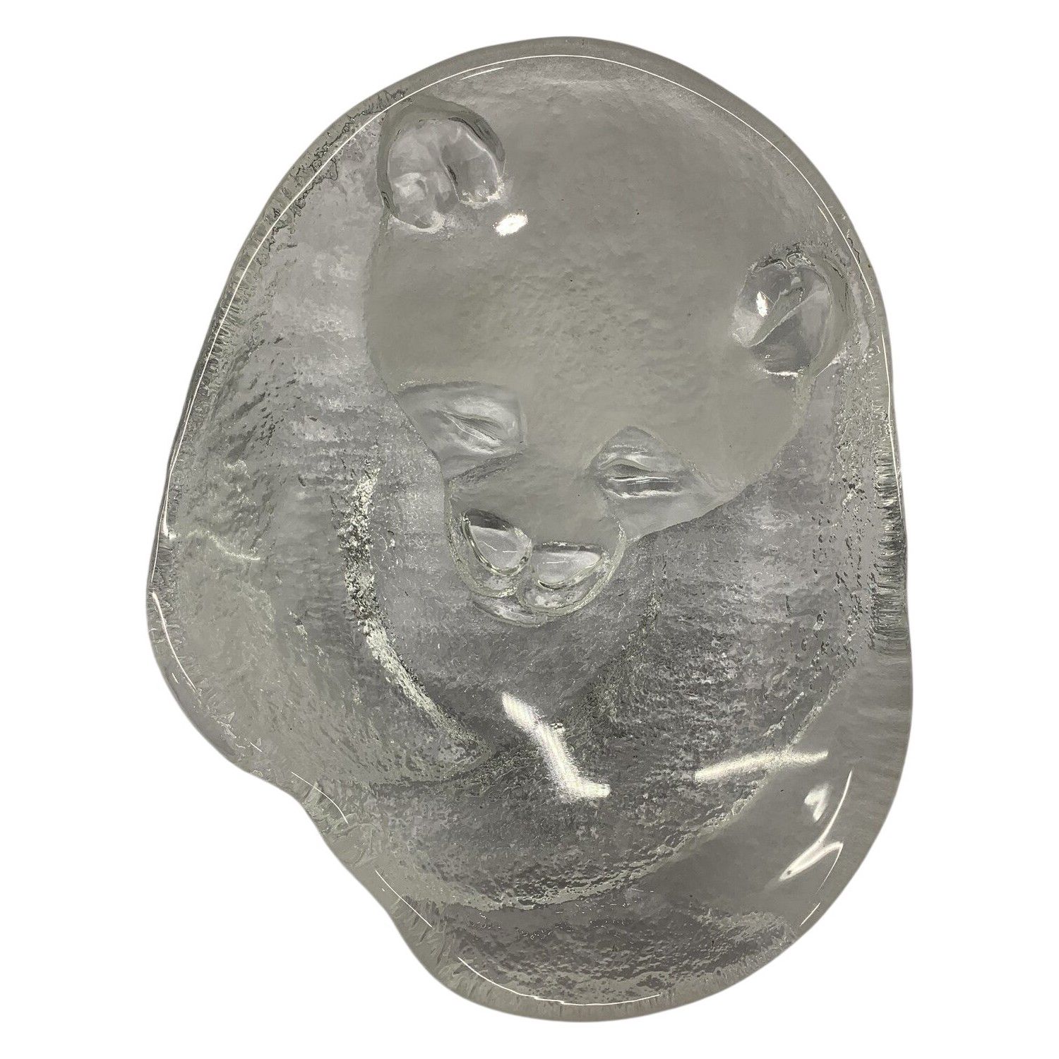 Mats Jonasson Panda Skål Signerad Konstglas Artglass