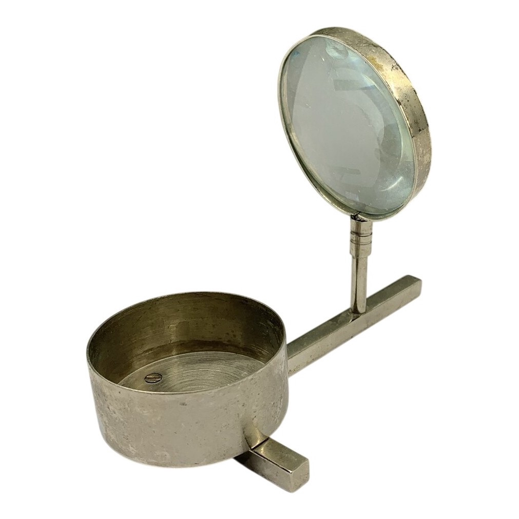 Förstoringsglas Med Ställning Metall Vintage Industriell Stil