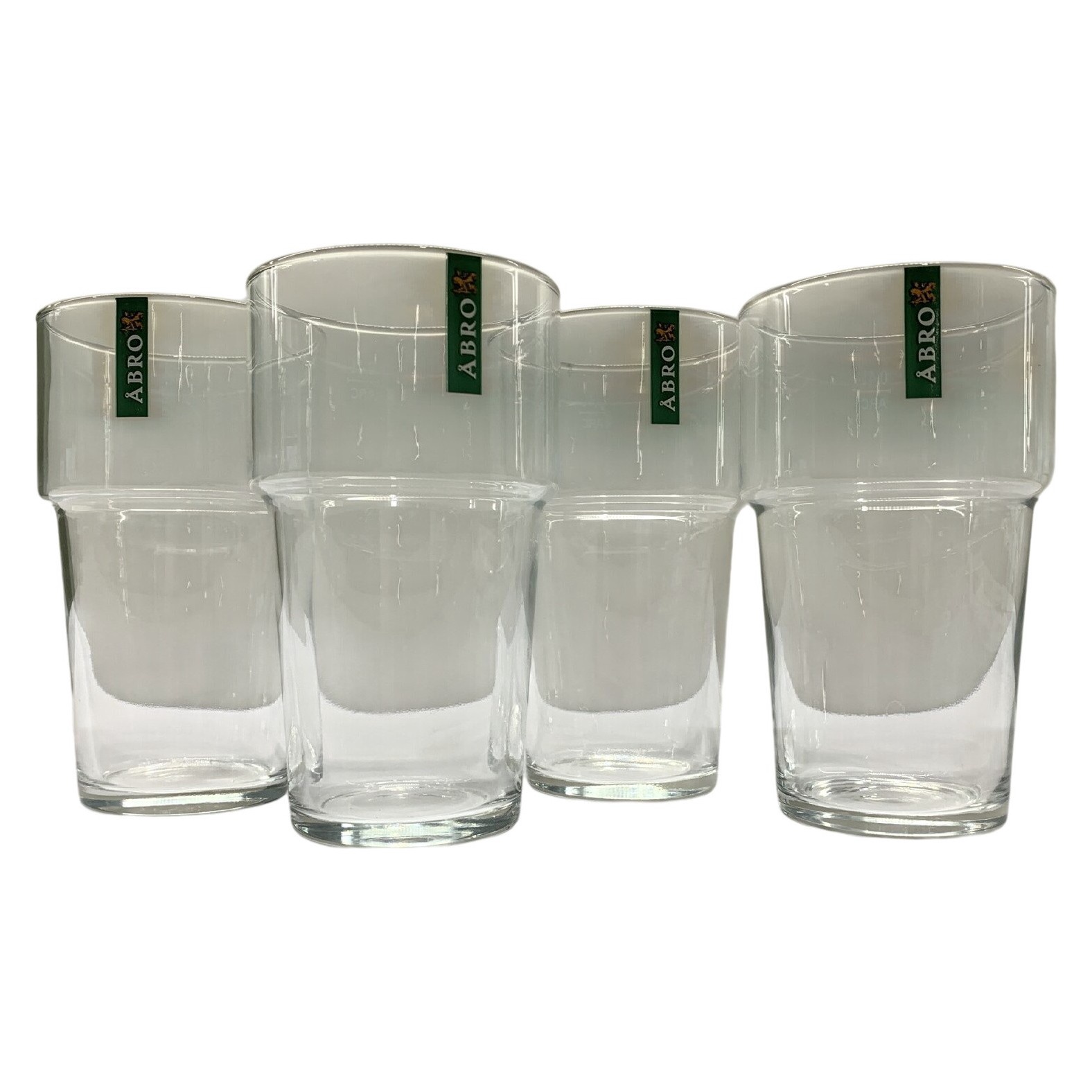 4 st Åbro Ölglas ARC Glas 0,4L Öl glas Klarglas