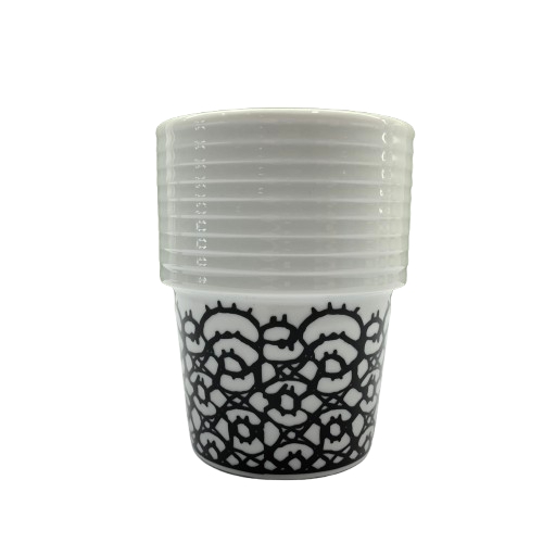 Rörstrand Filippa K Spets (Lace) Mugg Svart/Vit Design