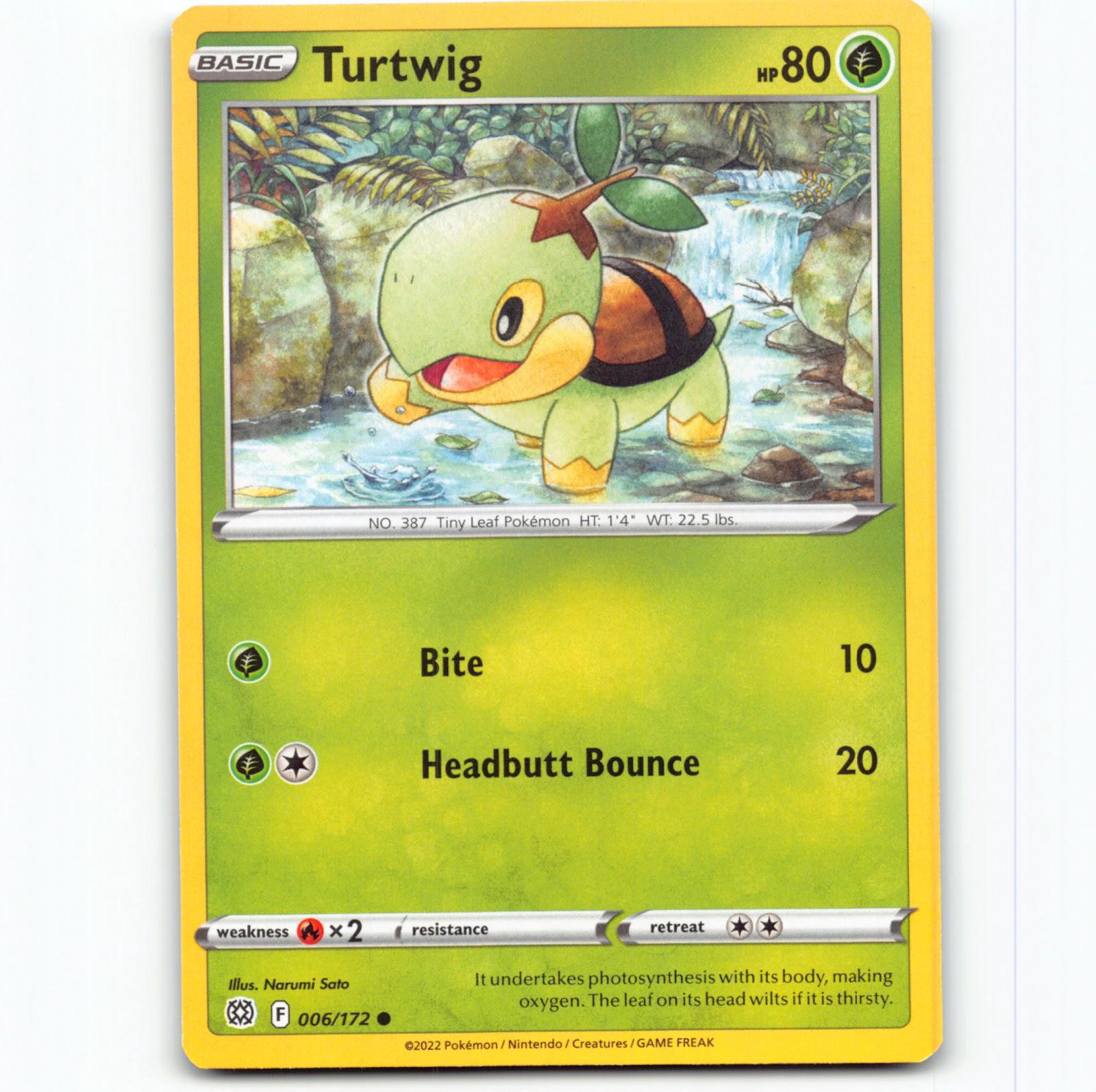 Pokémon Turtwig BRS EN 006/172 Pokemon Kort Brilliant Stars Sword & Shield
