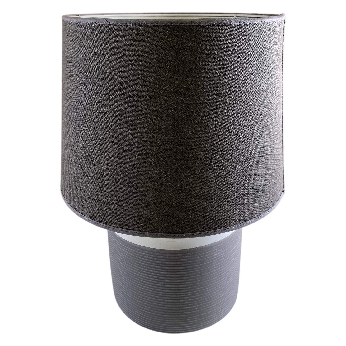 Mio M1851234 Bordslampa Grå Vit E27 Max 60W Modern Tygskärm