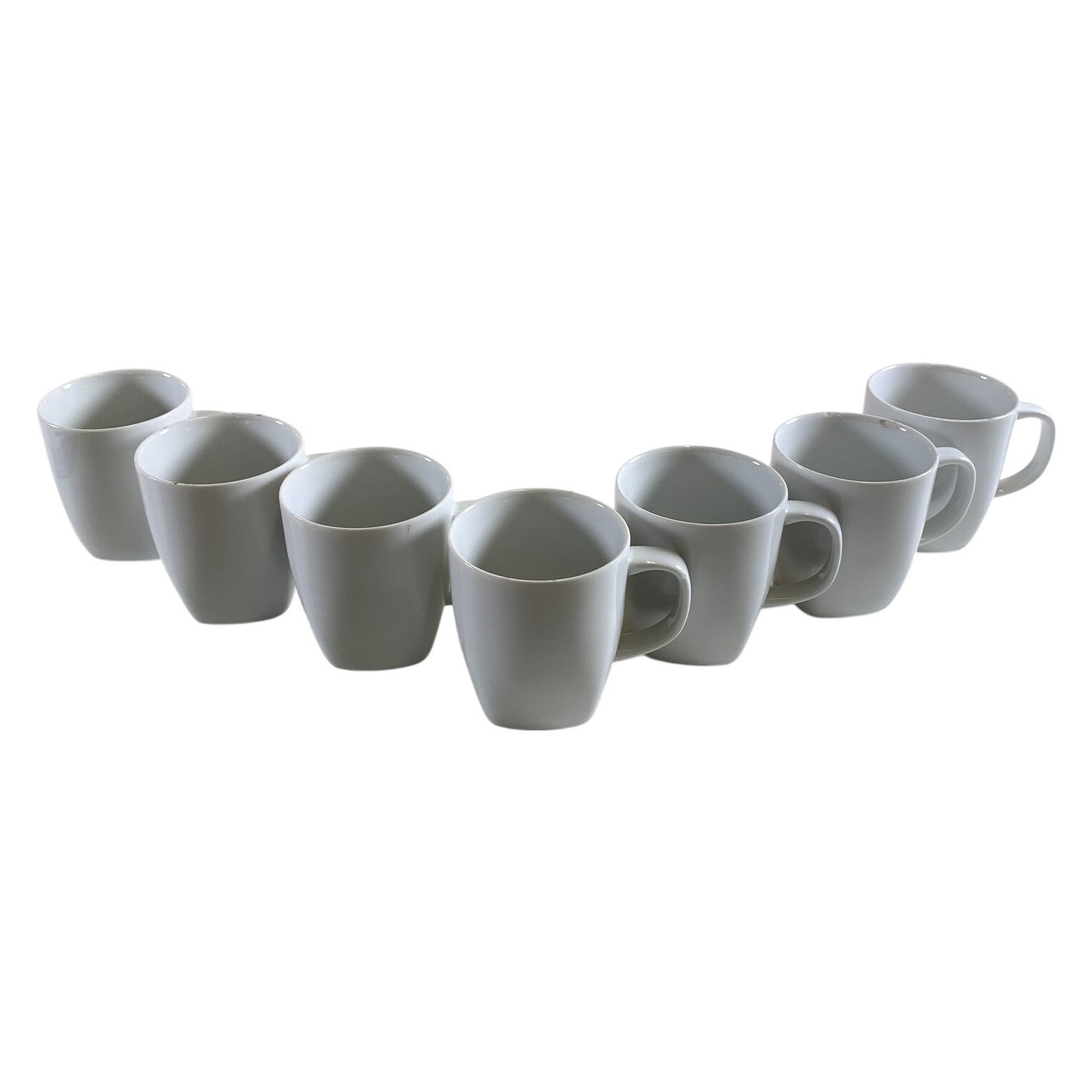 IKEA 365 7 st Muggar Vit Porslin Retro