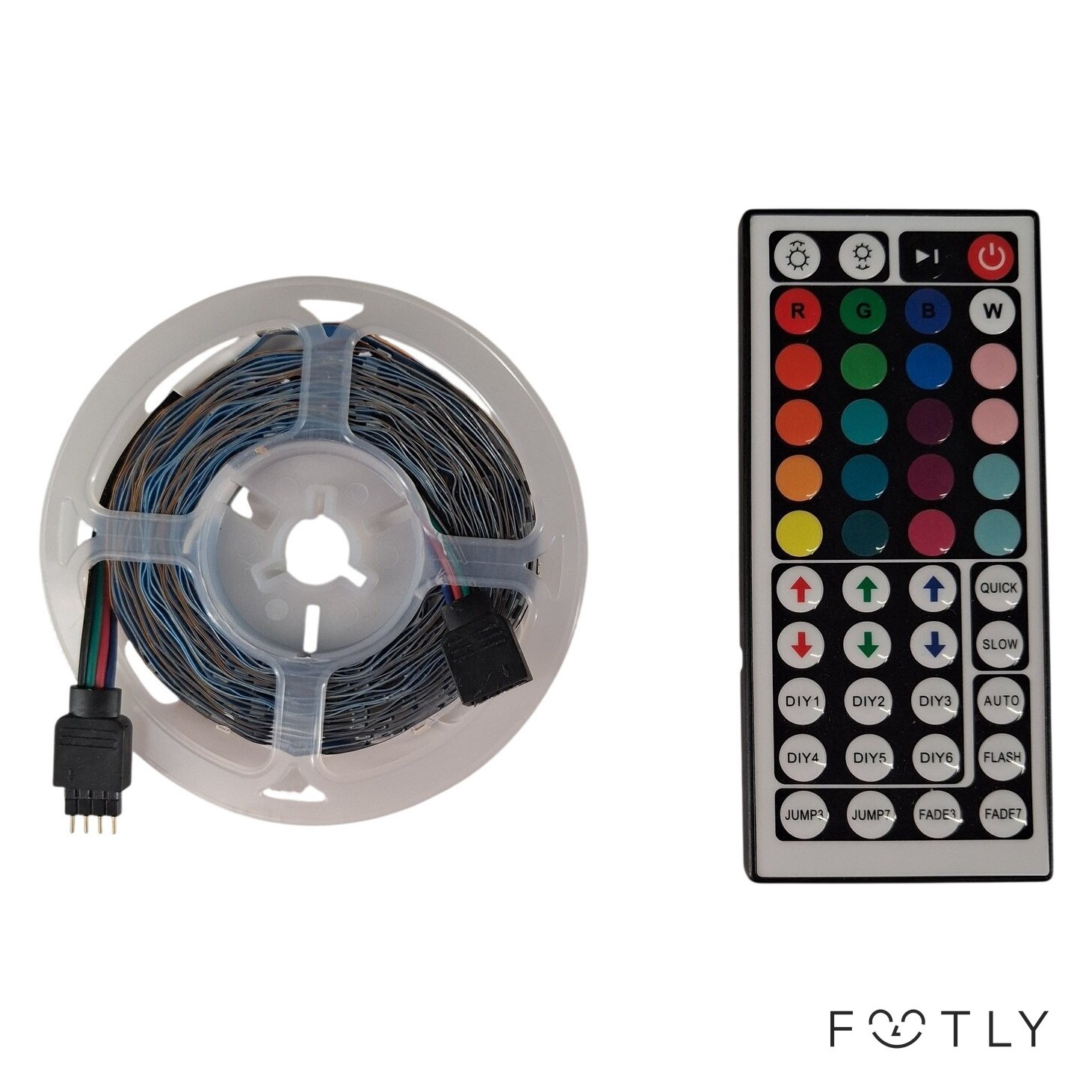 LED List Fjärrkontroll RGB Ljusslinga 5m Färgväxlande Belysning Dekorationsljus