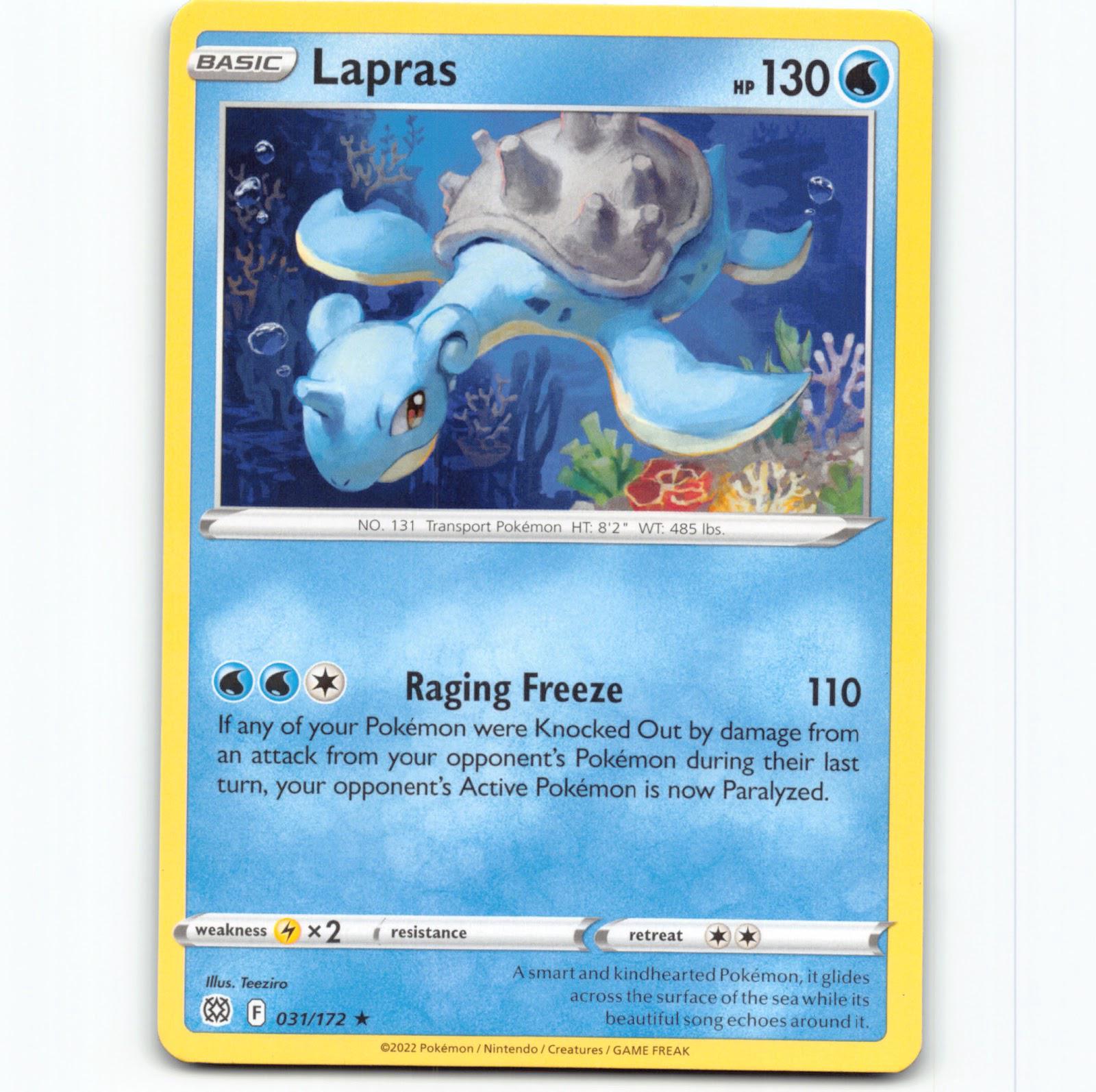 Pokémon Lapras BRS EN 031/172 Pokemon Kort Brilliant Stars Sword & Shield