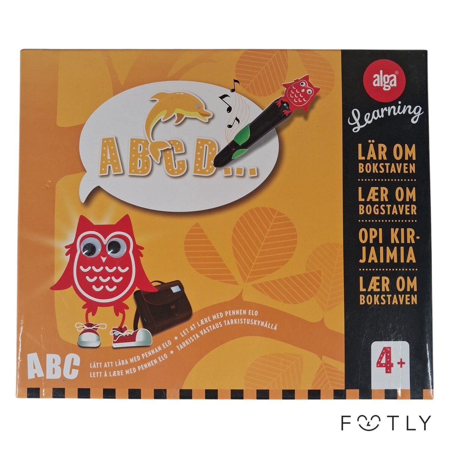 Alga Learning ABC Step 1 Lär Om Bokstaven Spel Barn 4+ Pedagogiskt Sällskapsspel