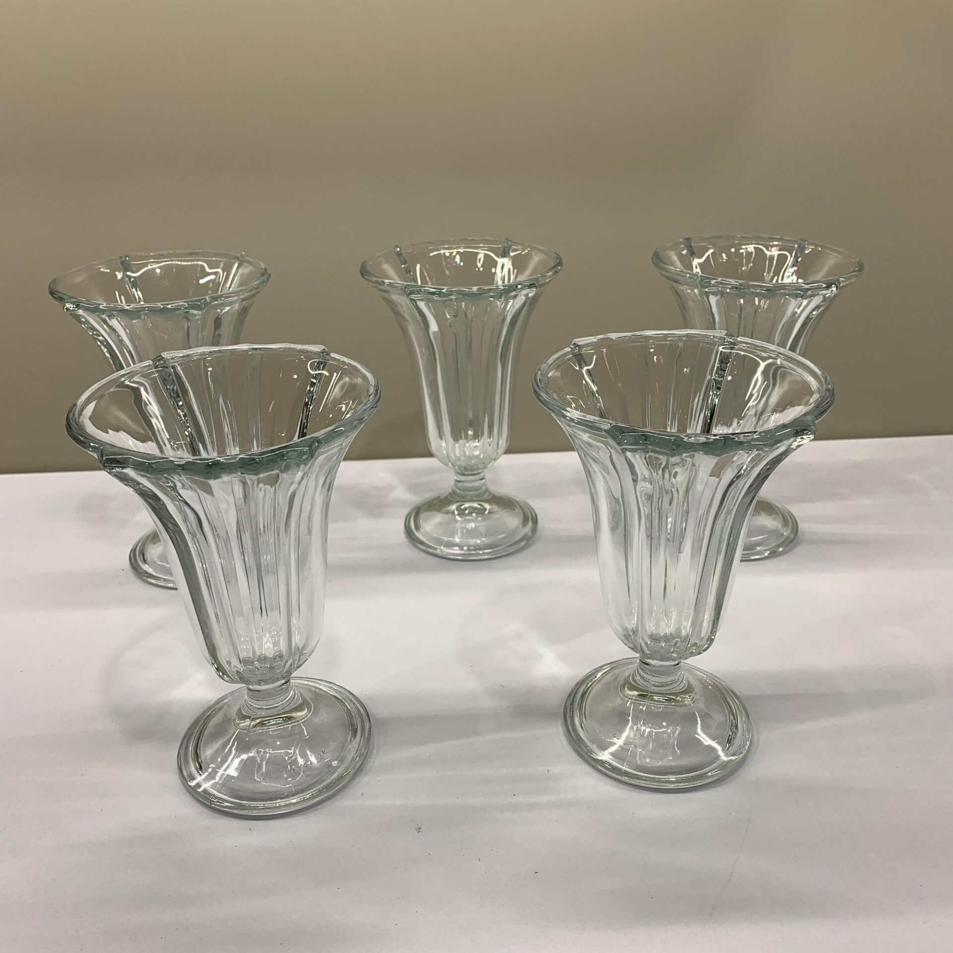 Skålar på fot 5 st Glas Dessertskålar