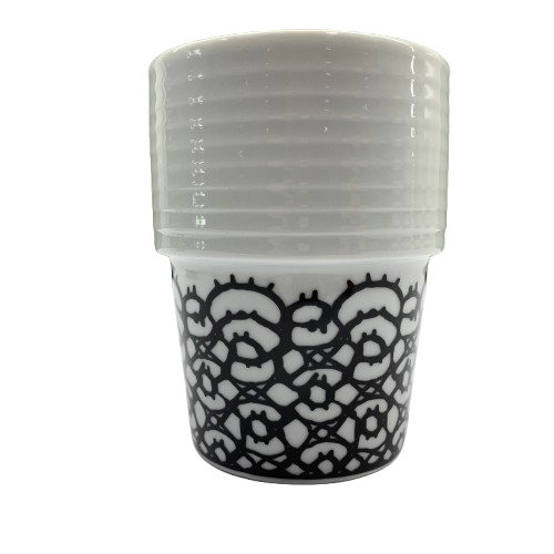 Rörstrand Filippa K Spets (Lace) Mugg Svart/Vit Design
