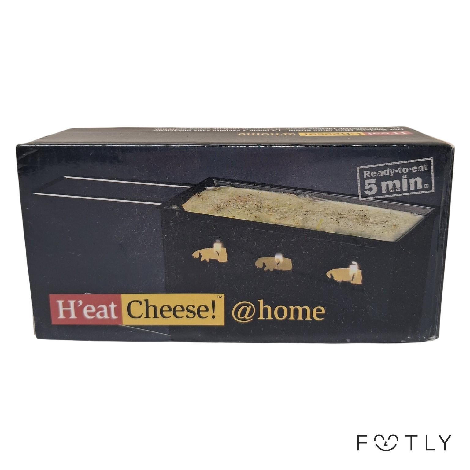 H'eat Cheese! @home Raclettegrill Mini Ugn Ostfondue Röd Metall Tealight