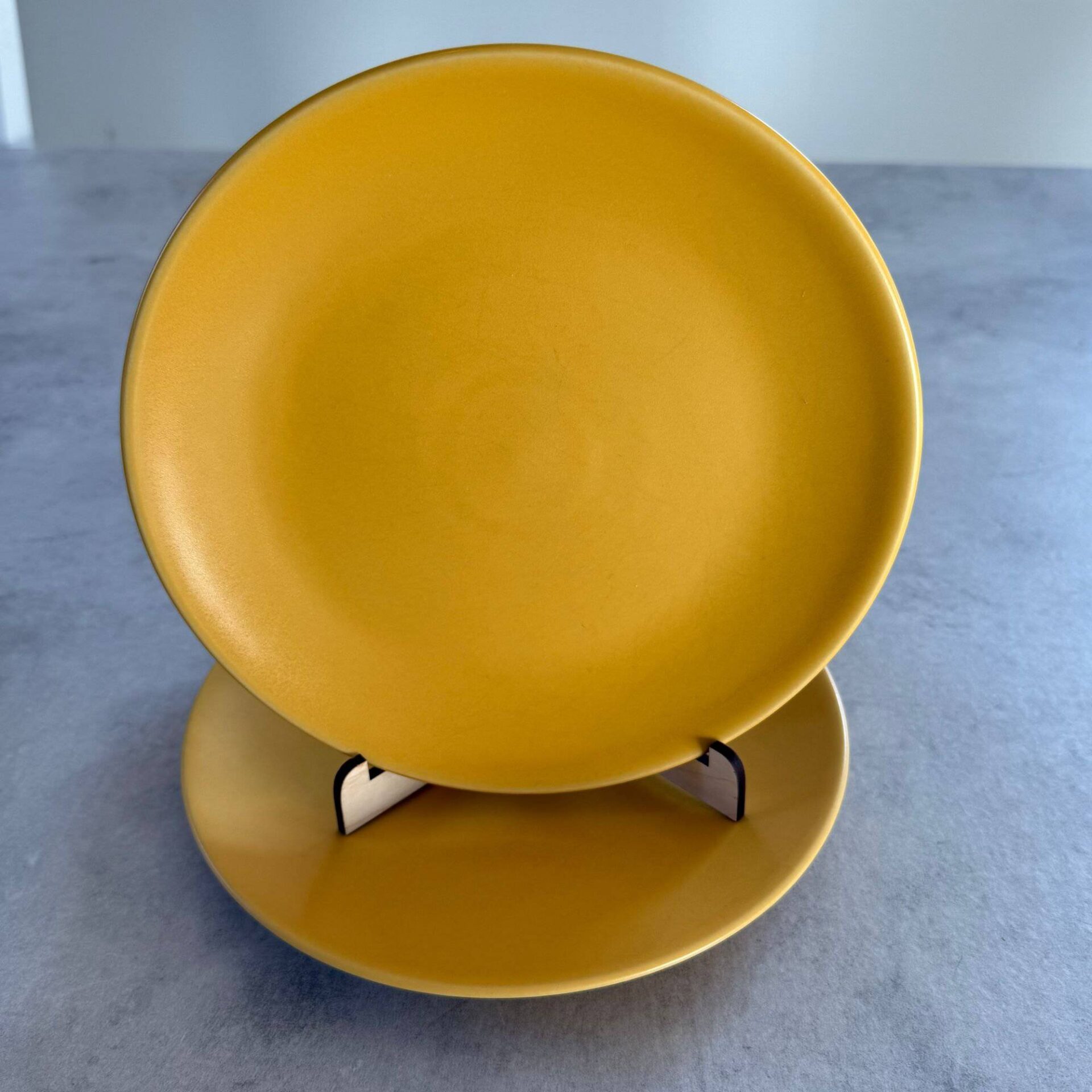 Höganäs Keramik Tallrikar 2 st Gul 20cm