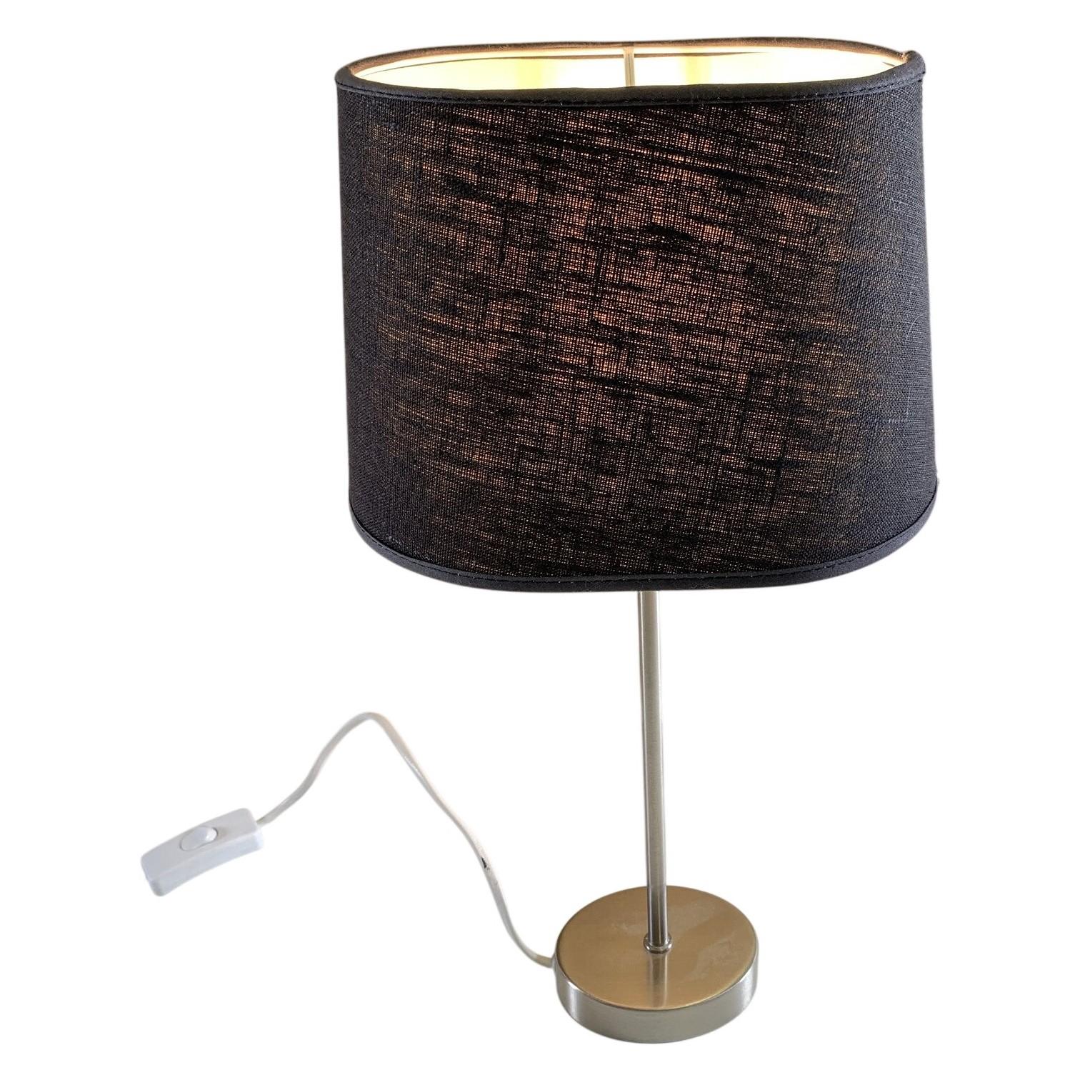 Bordslampa Svart Skärm Metallfot E14 Max 40W Modern Inredning
