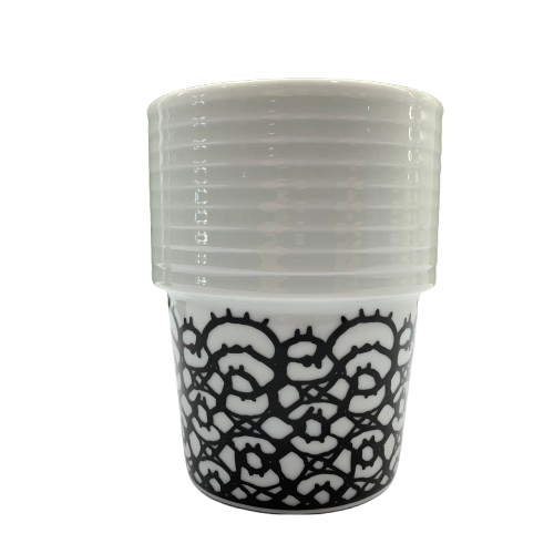 Rörstrand Filippa K Spets (Lace) Mugg Svart/Vit Design
