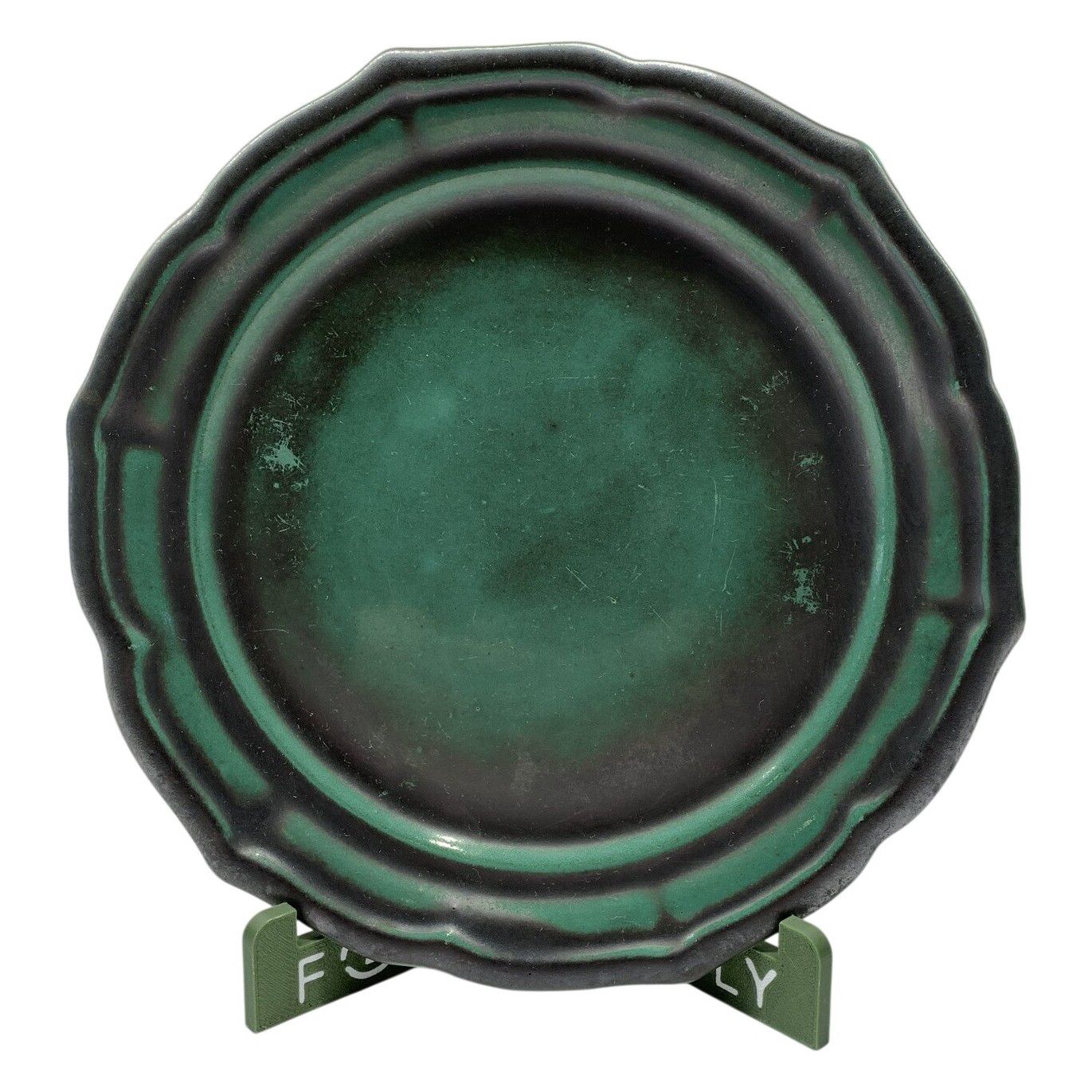 Upsala S:t Erik Assiett Antik Sweden år 1929-37 Grön Upsala-Ekeby Gefle Vintage