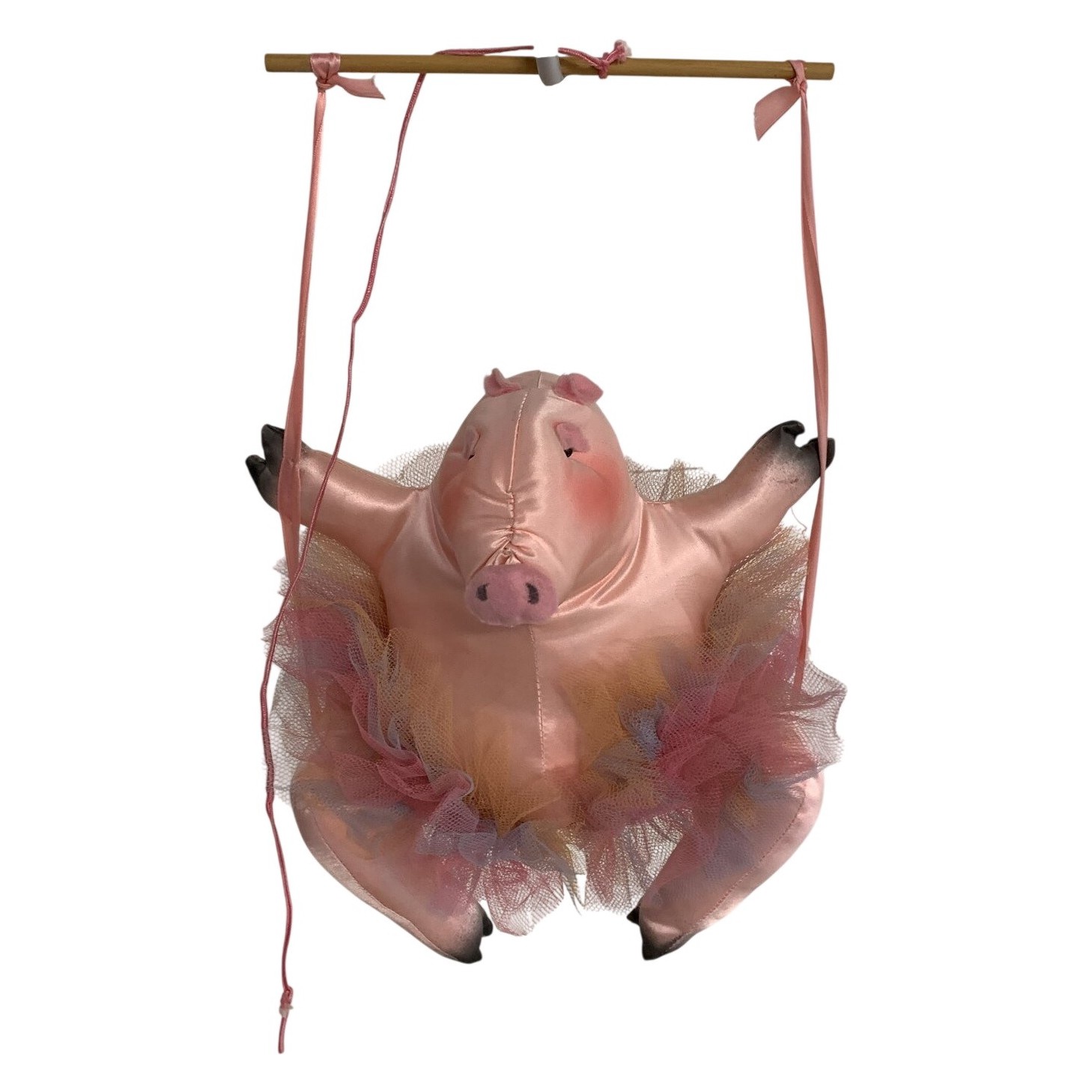 Stuffed Of London Gosedjur Gris Ballerina Rosa Tyll
