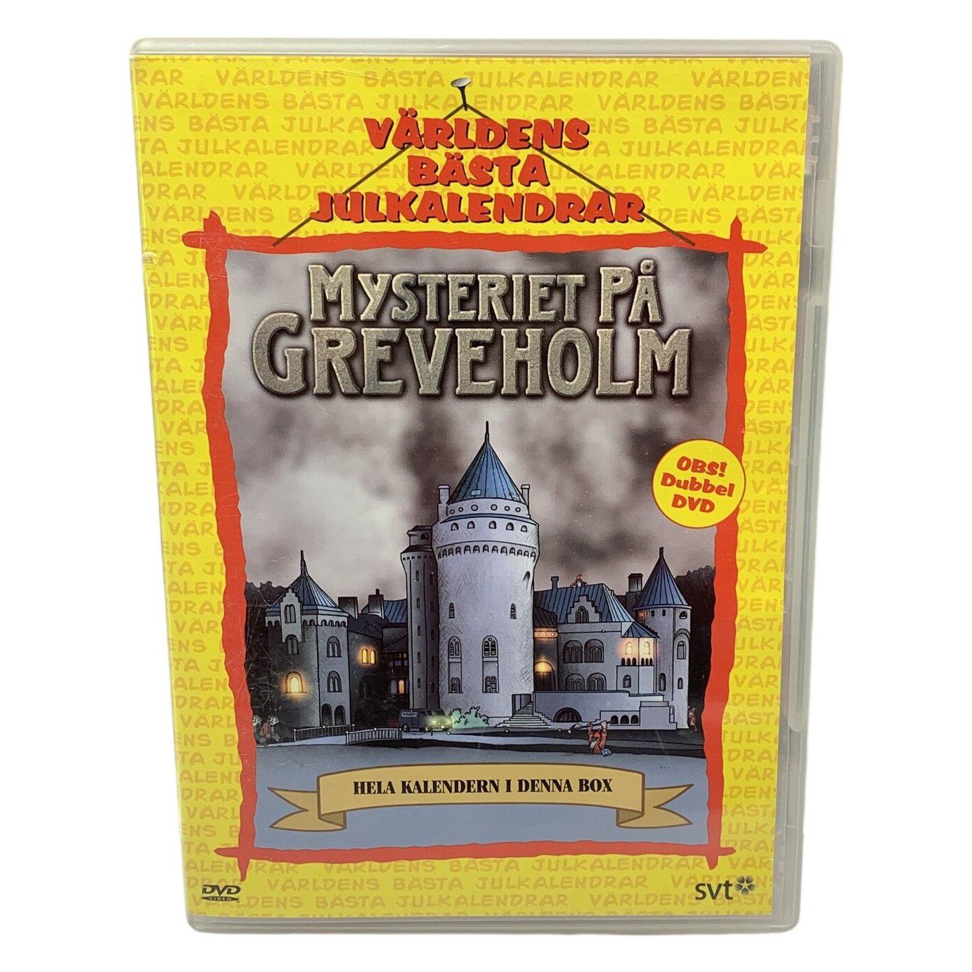 Mysteriet På Greveholm Dubbel DVD Julkalender Barn Familj Svenskt Tal 1996