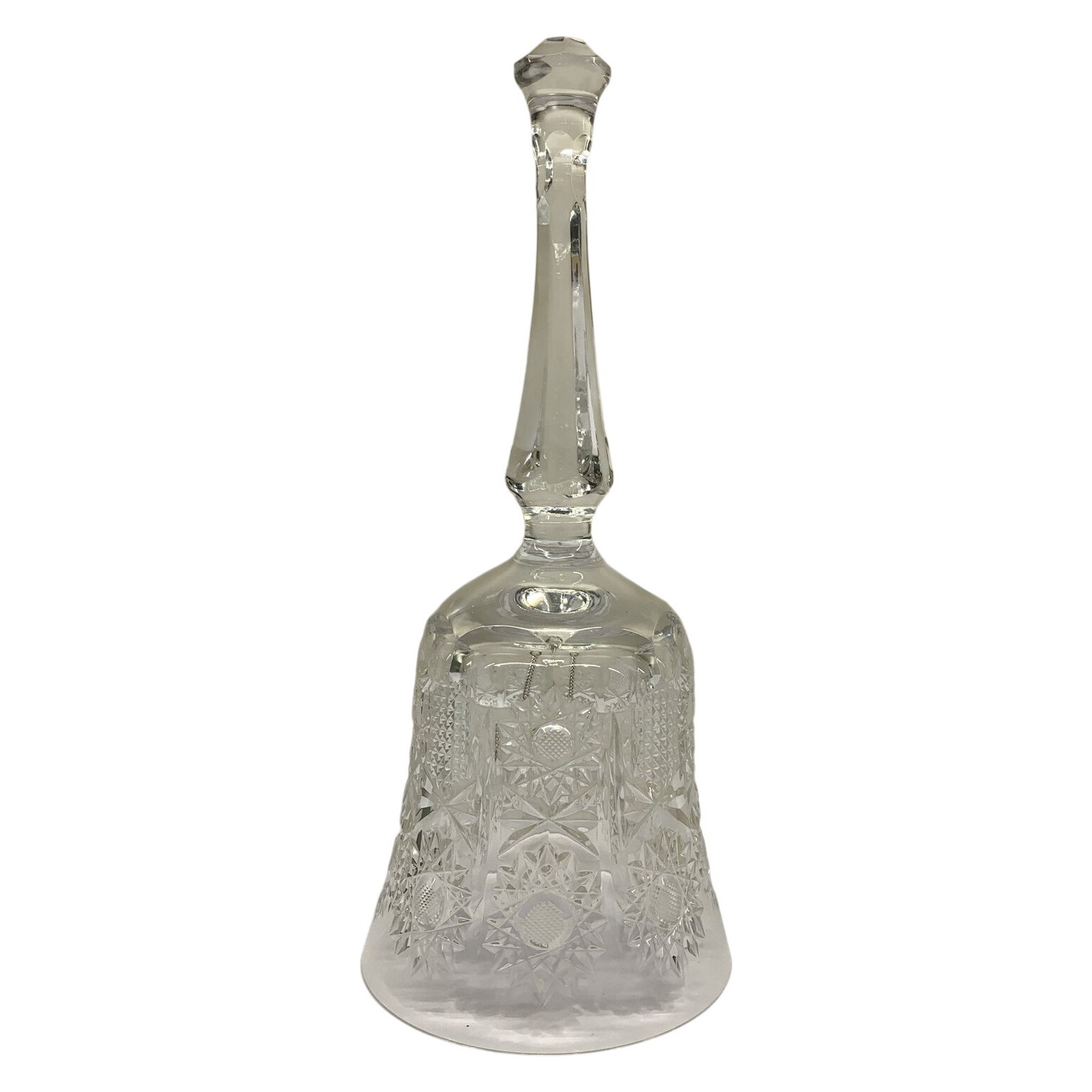 Kristallklocka Slipad Glas Dekor Transparent Elegant Inredning Vintage