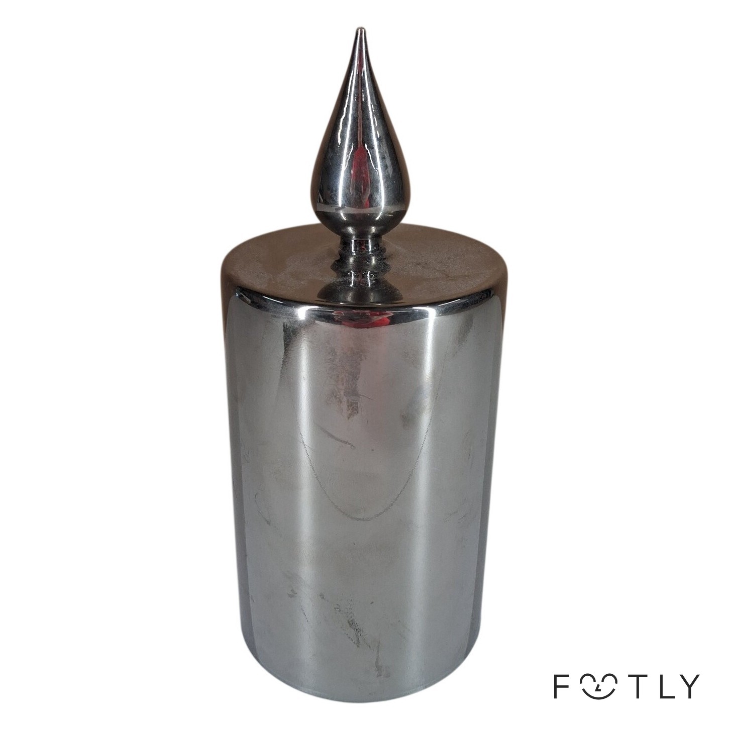 Scandinavian Light LED Glaslykta 5 LED Silver Metall Ljusstake Batteridriven