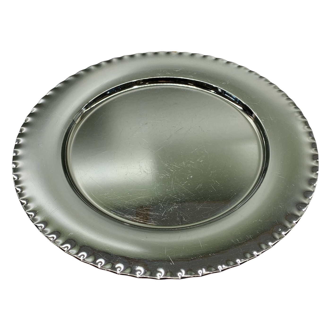Kroma Serveringsfat Metall Silverfärgad Fat Vintage Made In Sweden Chrome