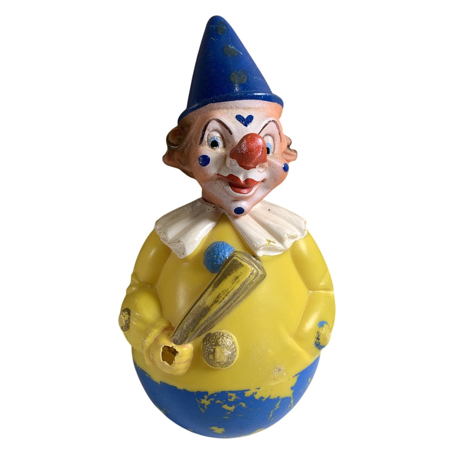 Rolly Toys Wobble Clown Gungdocka West Germany Vintage 60 70 Tal Retro Leksak