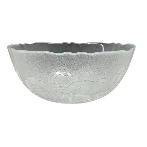 Arcoroc Glasskål Blommor Skål Vintage