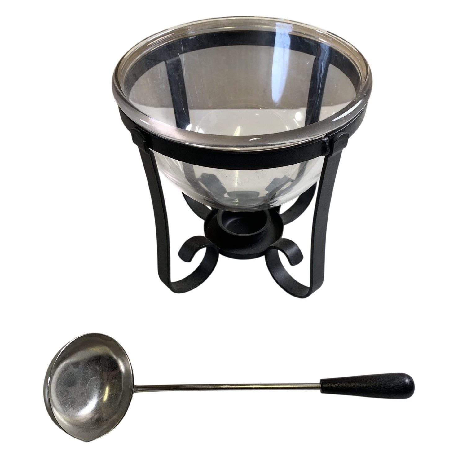 Dala Arcuisine Glöggskåll Med Ställning Och Slev Glas Metall Made in Sweden