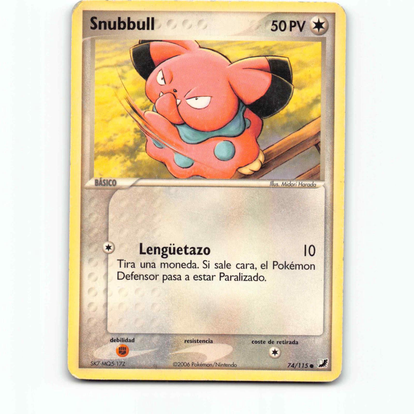 Snubbull 74 Pokémon UF ES 74/115 Unseen Forces Pokemon Kort EX-Era