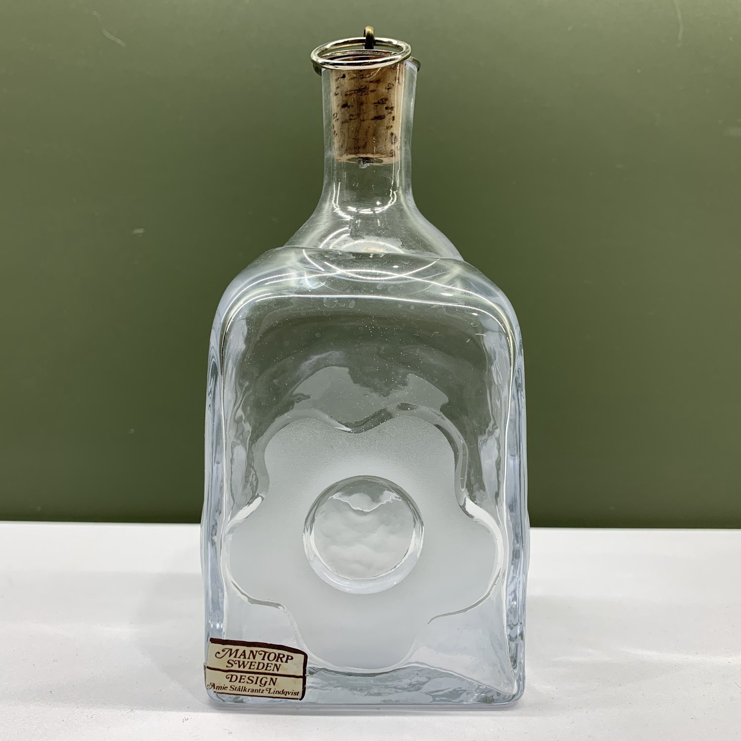 Mantorp Design Flaska Glas Blomma Kork Vintage Amie Stålkrantz Lindqvist Karaff