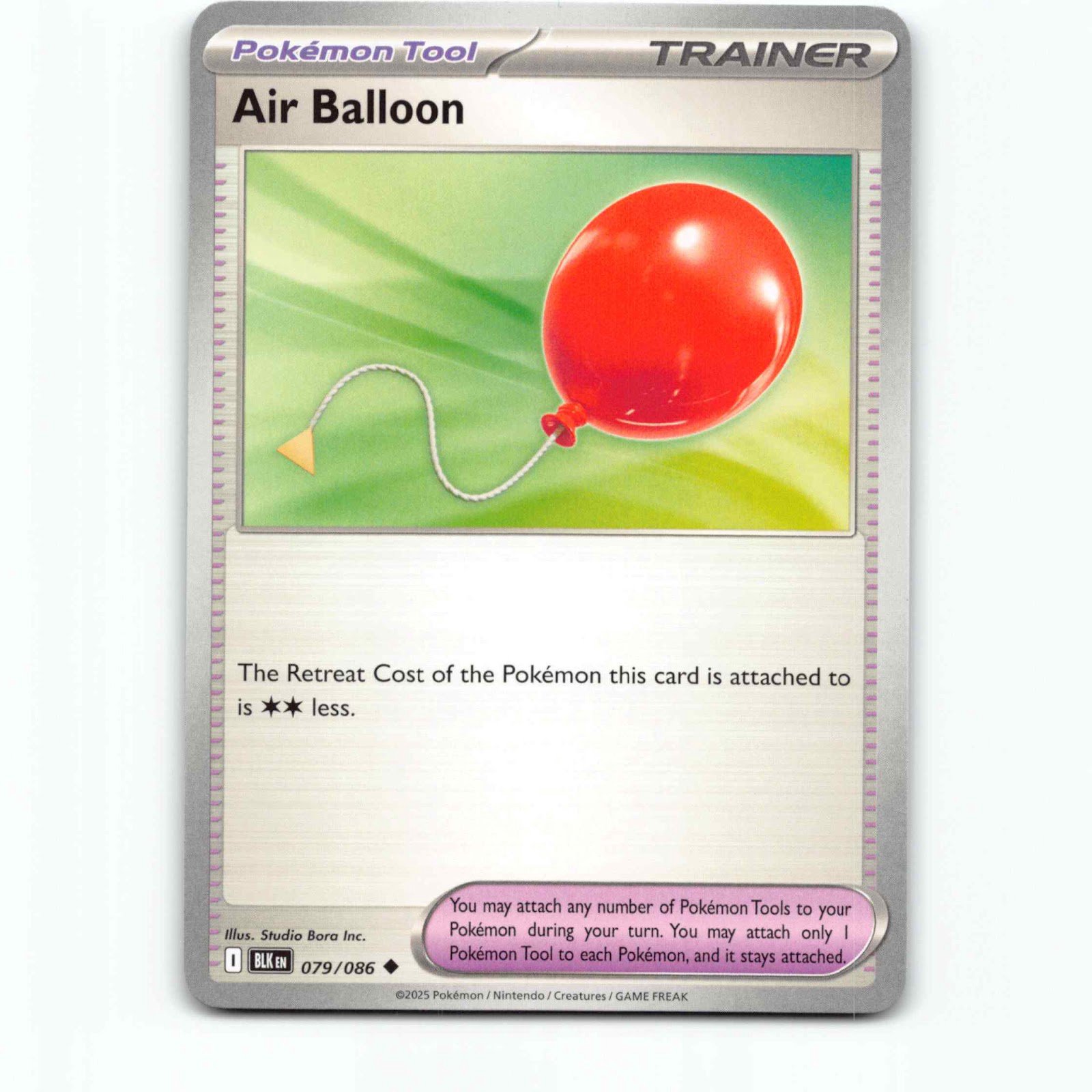 Air Balloon 079/086 Pokémon BLK EN Black Bolt Pokemon Kort Scarlet & Violet