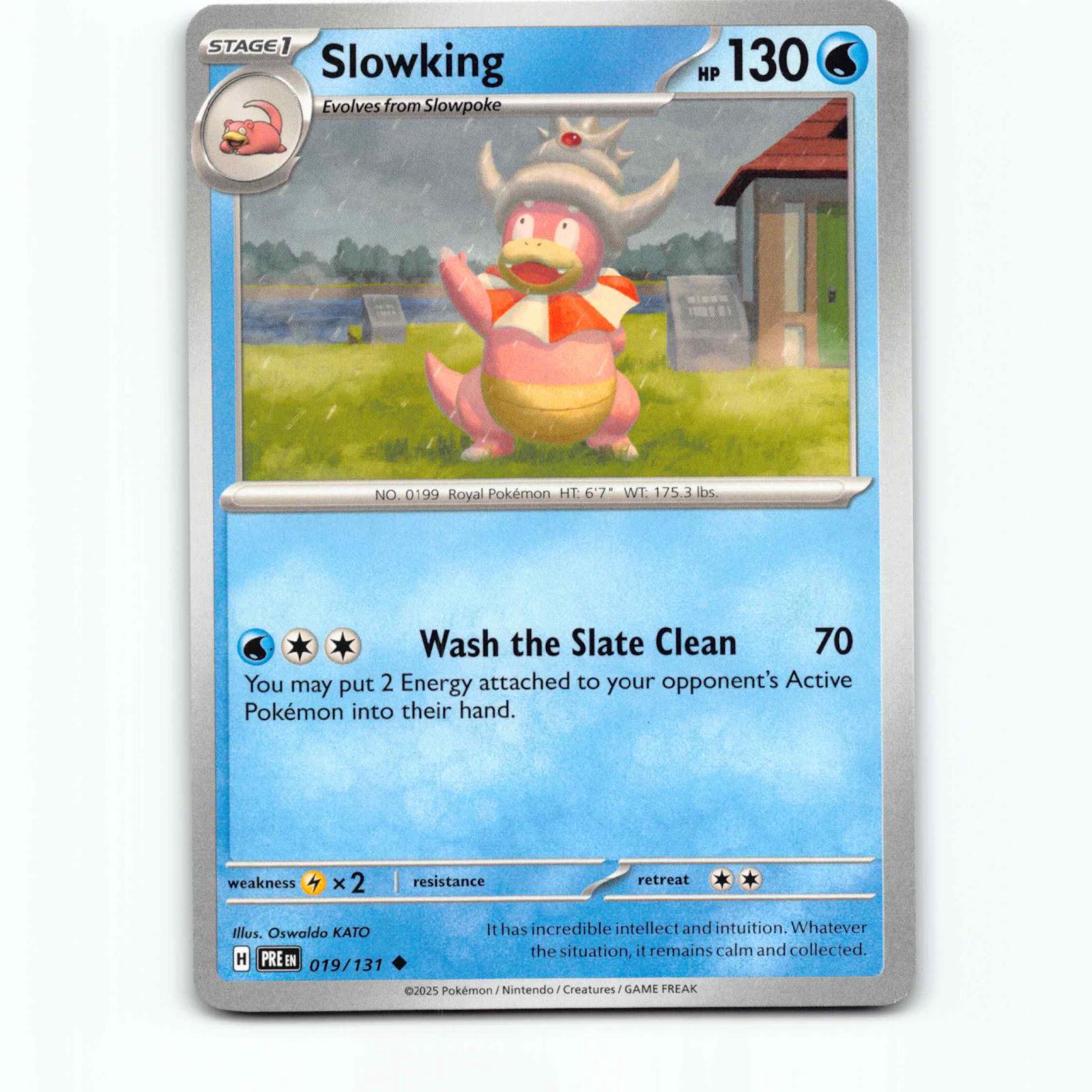 Slowking 019/131 Pokémon PRE EN Prismatic Evolutions Pokemon Kort Scarlet & Viol