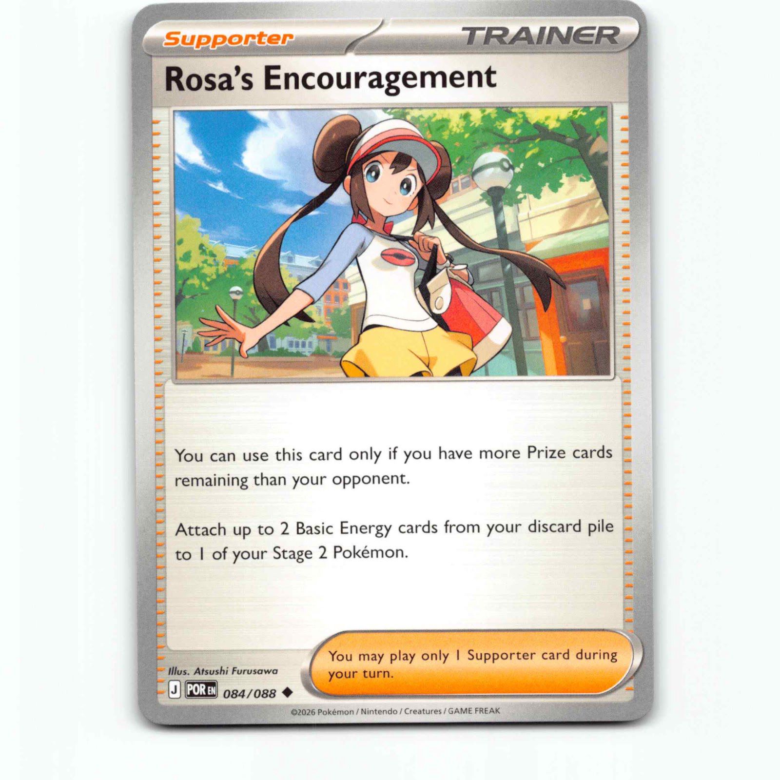 Rosa's Encouragement 84 Pokémon POR EN 084/088 Perfect Order Pokemon Kort