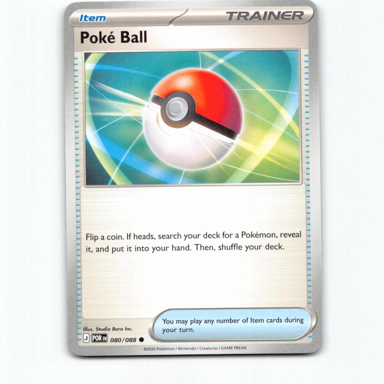 Poké Ball 080/088 Pokémon POR EN Perfect Order Pokemon Kort Mega Evolution