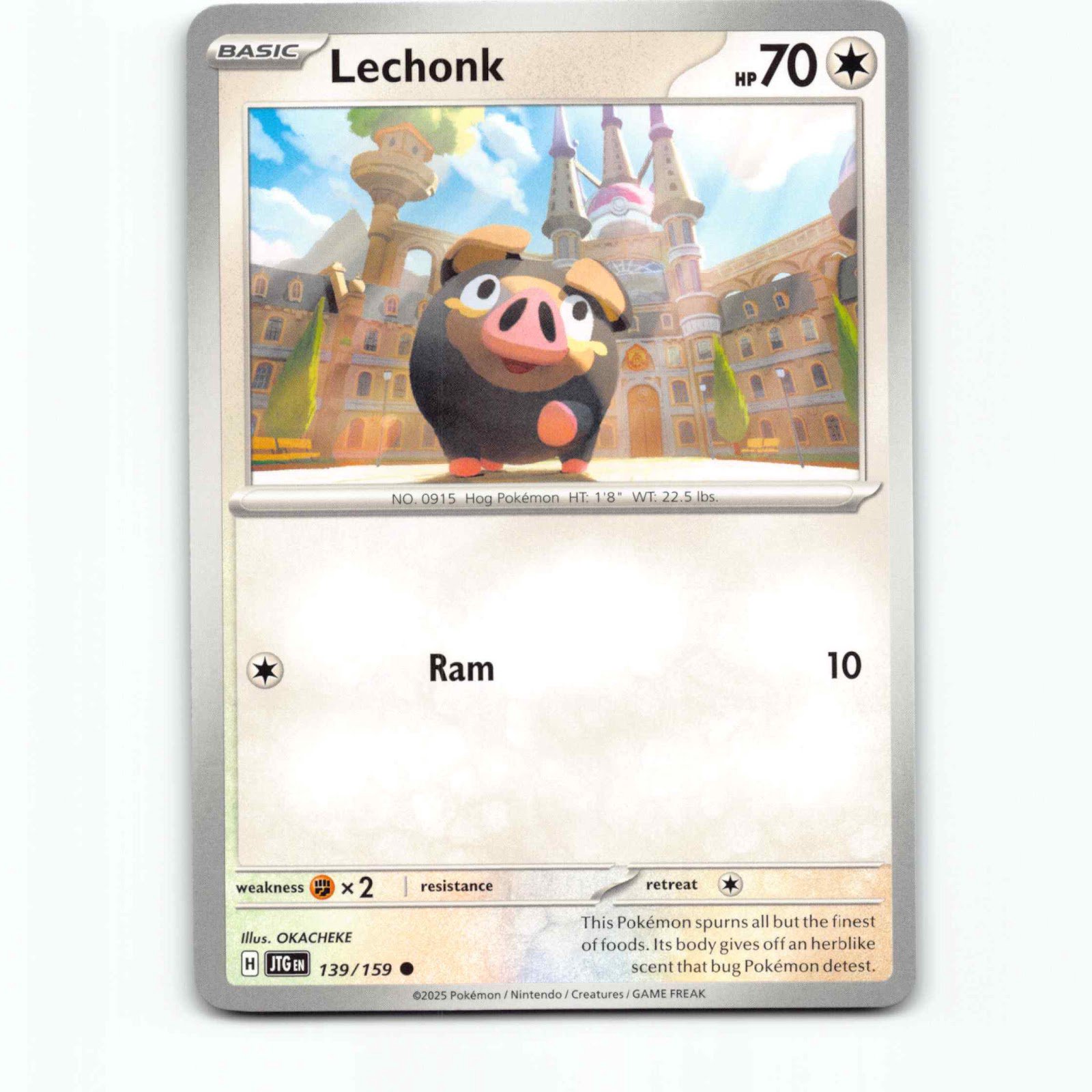 Lechonk 139/159 Pokémon JTG EN Journey Together Pokemon Kort Scarlet & Violet