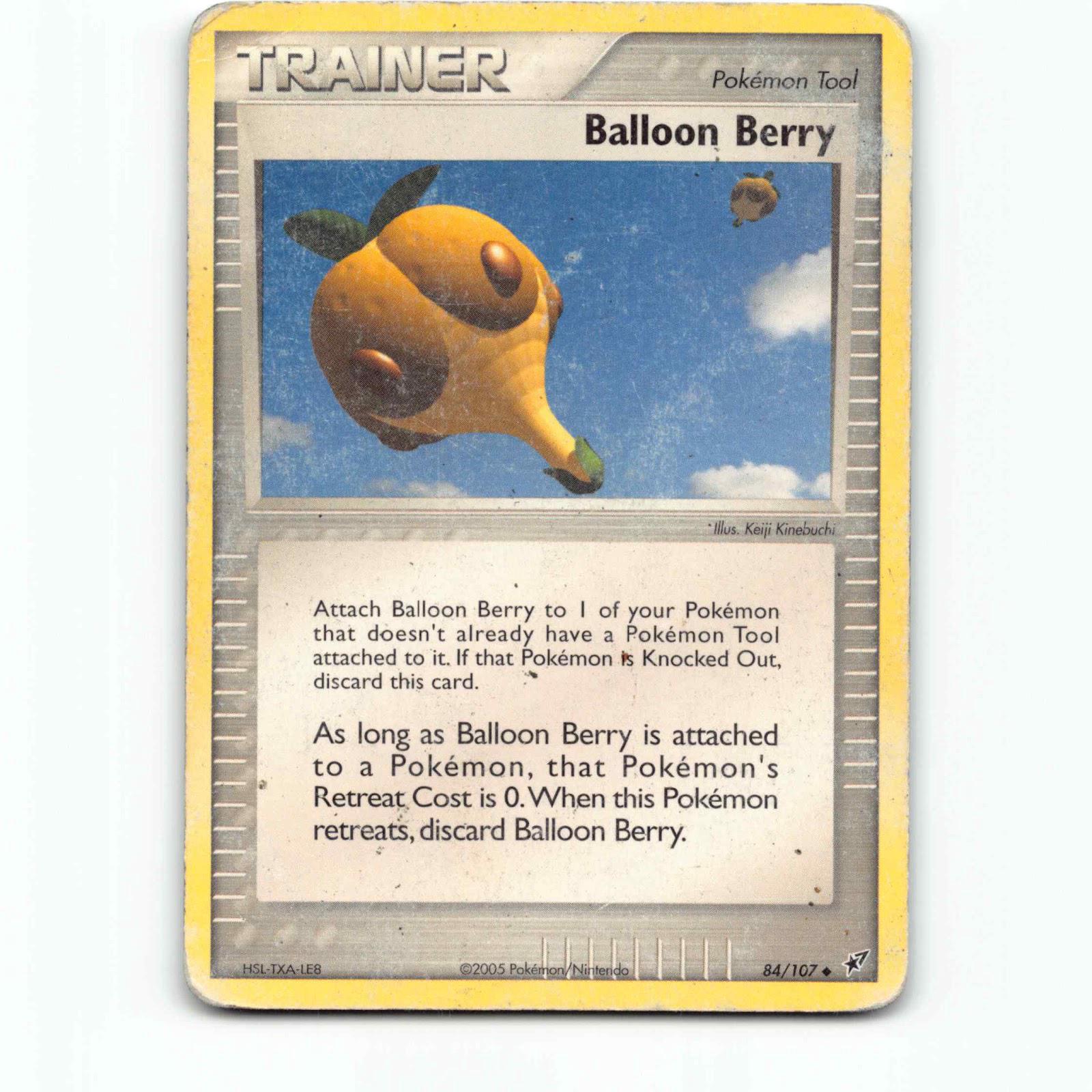 Balloon Berry 84 Pokémon DX EN 84/107 Deoxys Pokemon Kort EX-Era