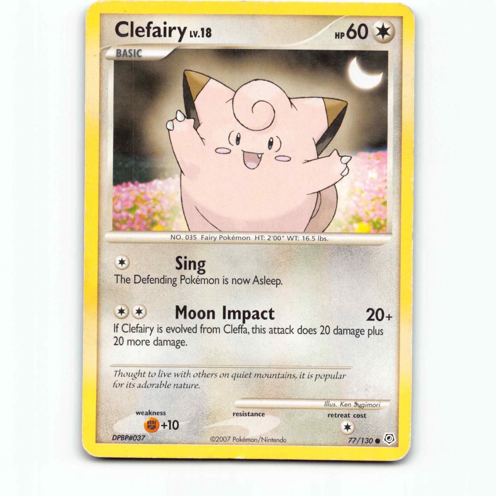Clefairy 77 Pokémon DP EN 77/130 Diamond & Pearl Pokemon Kort Diamond and Pearl
