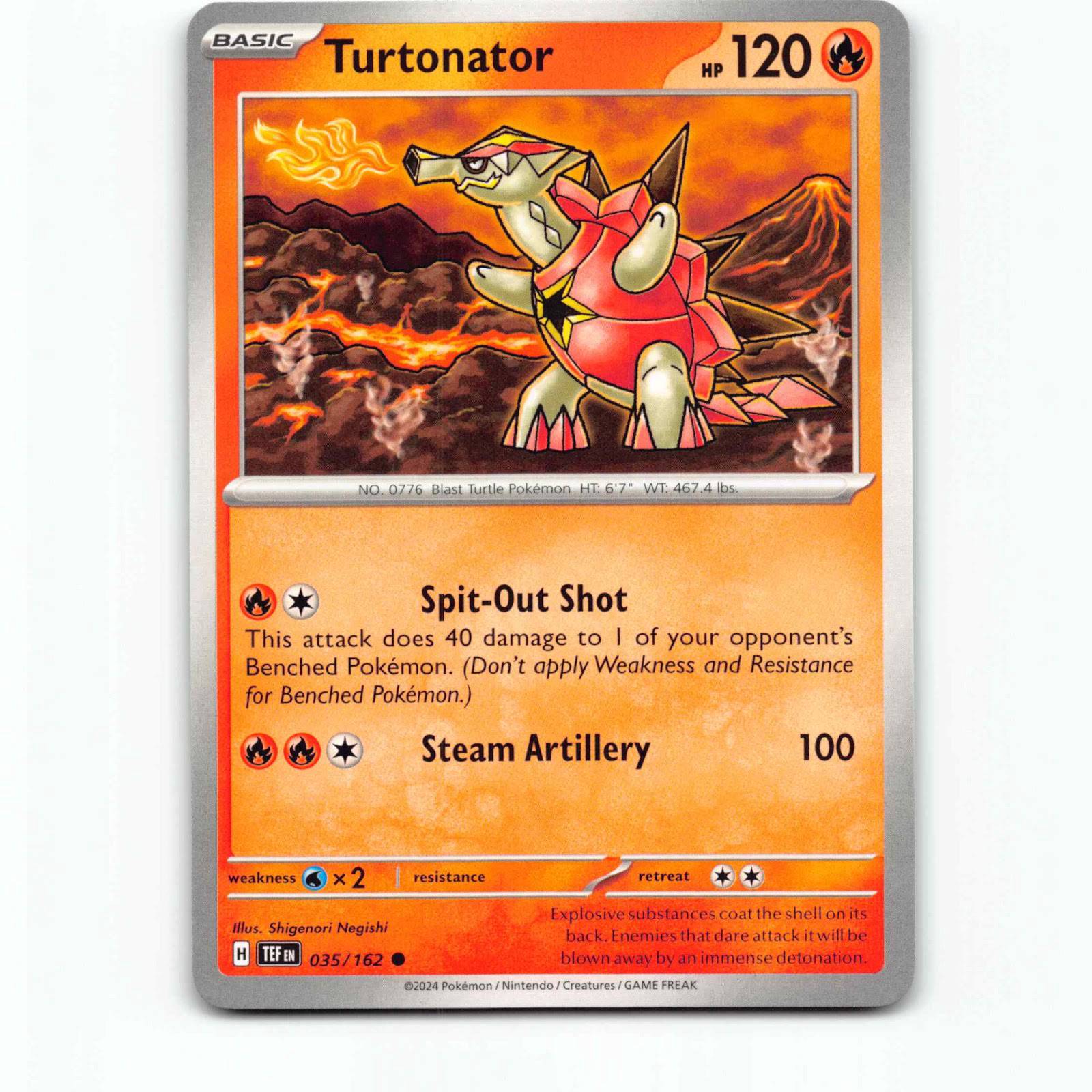 Turtonator 035/162 Pokémon TEF EN Temporal Forces Pokemon Kort Scarlet & Violet