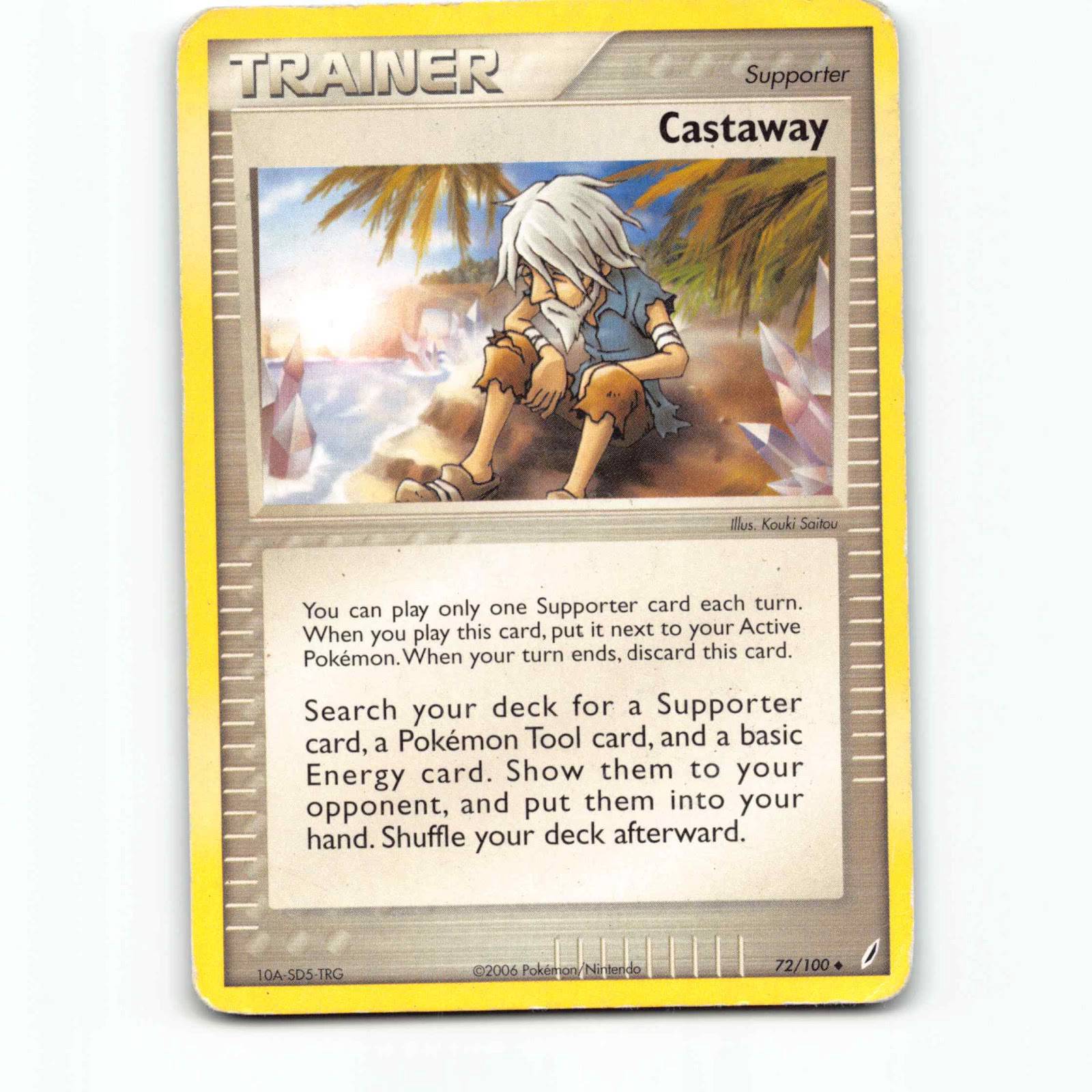 Castaway 72 Pokémon CG EN 72/100 Crystal Guardians Pokemon Kort EX-Era