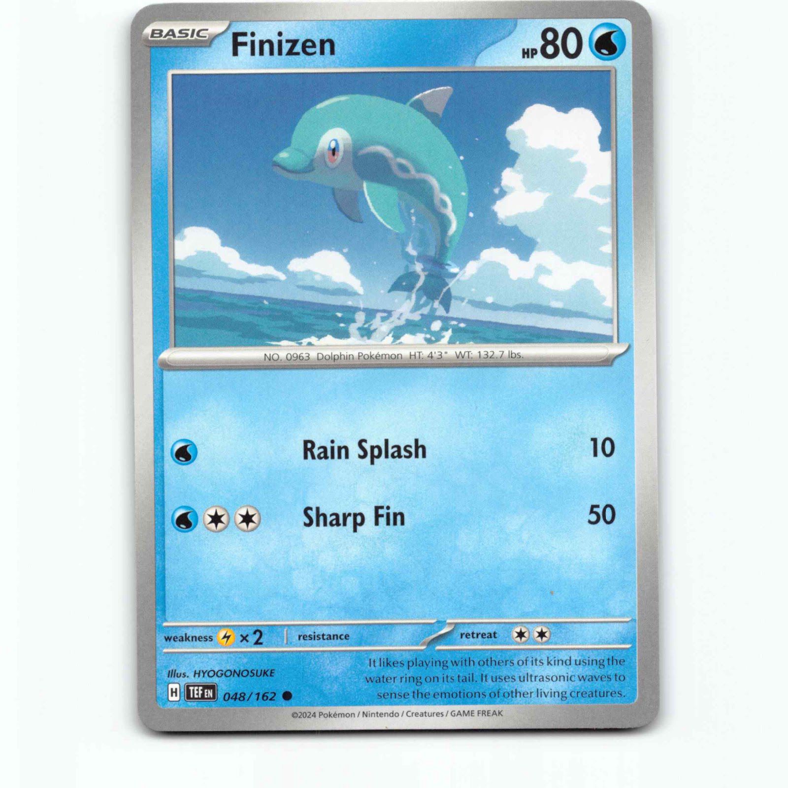 Finizen 048/162 Pokémon TEF EN Temporal Forces Pokemon Kort Scarlet & Violet