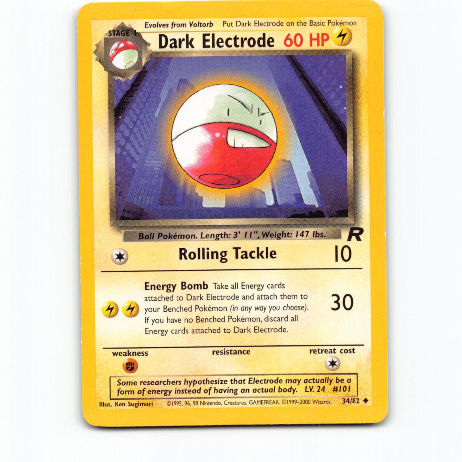 Dark Electrode 034/082 Pokémon TR EN Team Rocket Pokemon Kort Wizards of The Coa