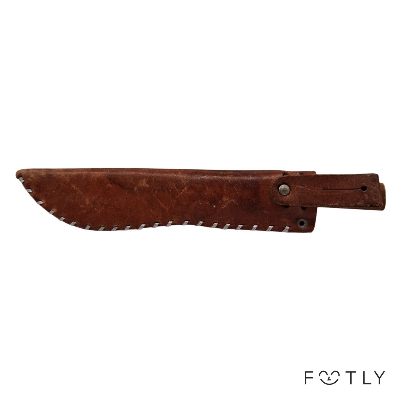 Floating Fish Knife Fiskekniv Vintage Trähandtag Rostfritt Stål Fodral