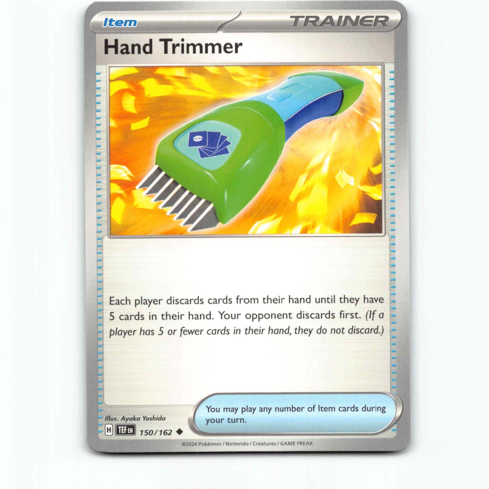 Hand Trimmer 150/162 Pokémon TEF EN Temporal Forces Pokemon Kort Scarlet & Viole