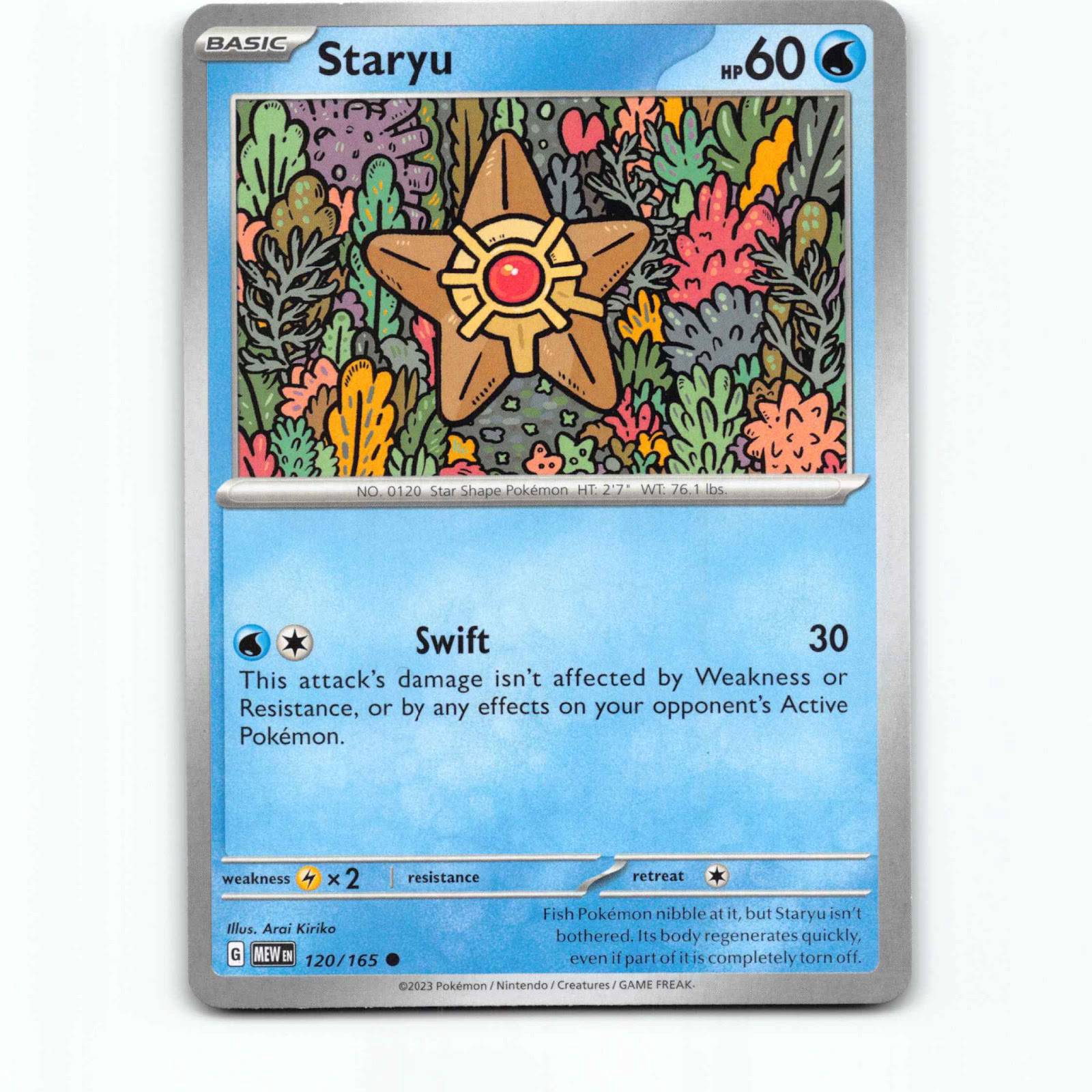 Staryu 120 Pokémon MEW EN 120/165 Scarlet & Violet 151 Pokemon Kort