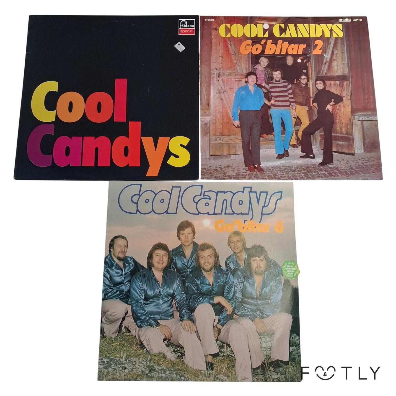 3 st Vinyl Cool Candys Go'bitar 2 6 LP Skivor Vinyl Vintage Svensk Dansband