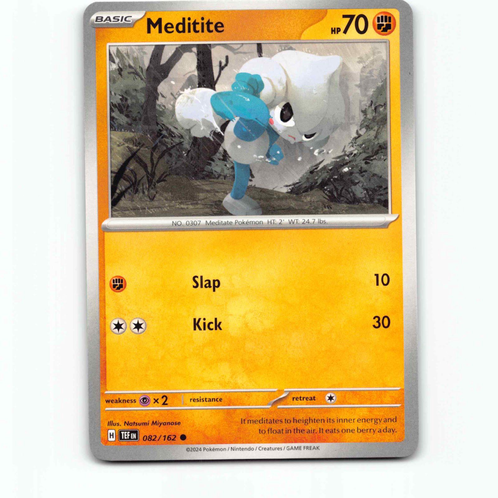 Meditite 082/162 Pokémon TEF EN Temporal Forces Pokemon Kort Scarlet & Violet