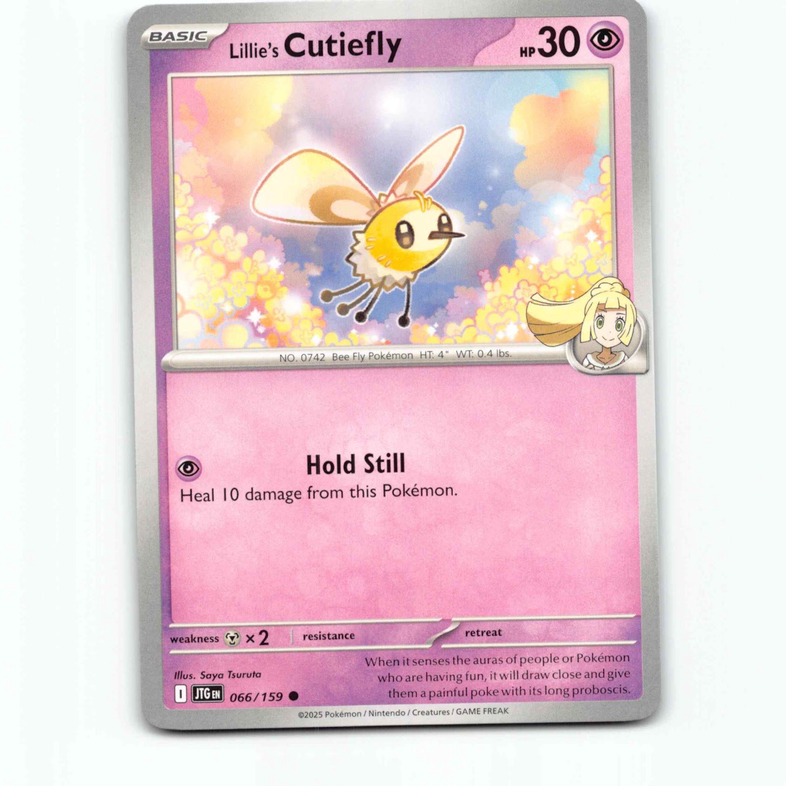 Lillie's Cutiefly 066/159 Pokémon JTG EN Journey Together Pokemon Kort Scarlet &