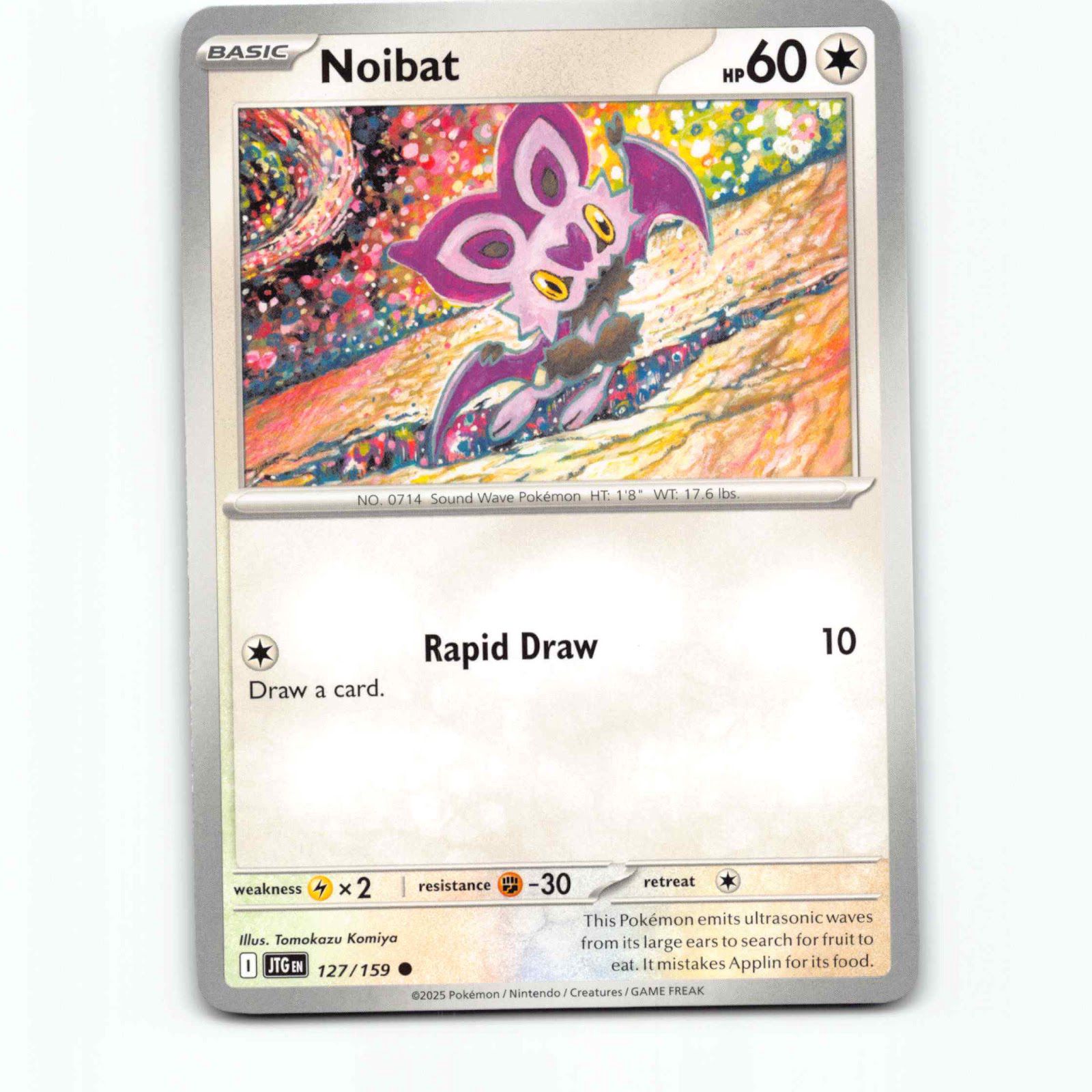 Noibat 127/159 Pokémon JTG EN Journey Together Pokemon Kort Scarlet & Violet